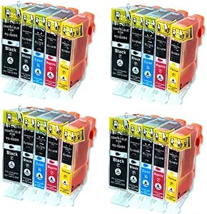 20 Silvertrade ink Cartridges compatible Canon PGI-520bk / CLI-521bk / CLI-521c / CLI-521m / CLI-521y