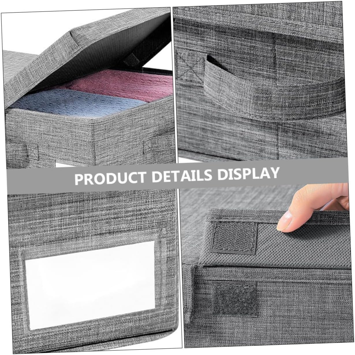 under Bed Clothes Organizer Multi-functional Storage Box for Quilts Blankets and Seasonal Clothing and Practical Design Space Saver Storage