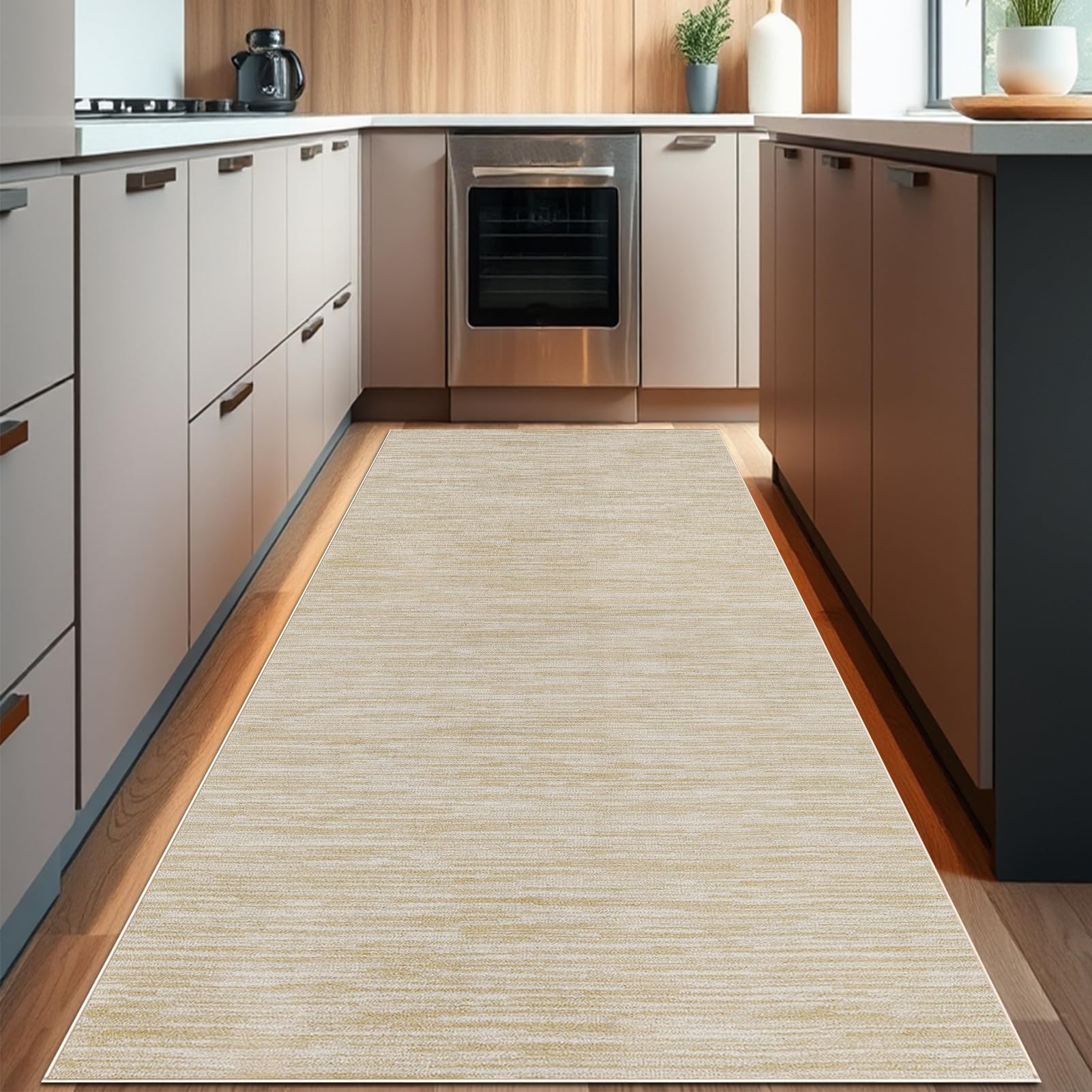 Tehocwiz Runner Rugs for Hallway, Non Slip Carpet Runners Washable Kitchen Rugs, Kitchen Runners, Narrow Rugs, Carpet Runners Rugs for Entryway Laundry Room Hallway Kitchen 90 x 450 cm