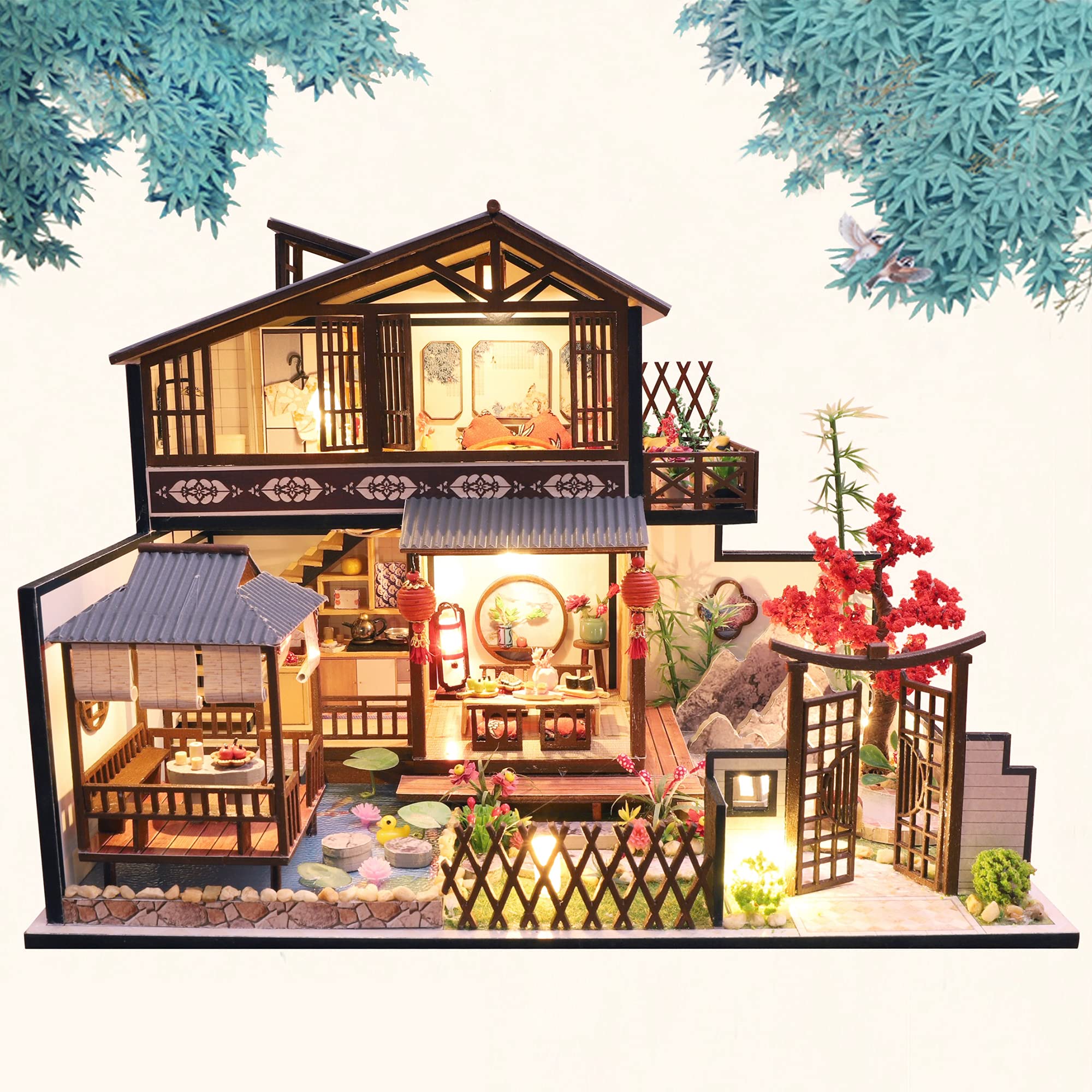 Banco De Jardín En Miniatura Escala 1/24 – Madera Y Hierro, 5x2x3.3 Cm, Para Casa De Muñecas Y Dioramas