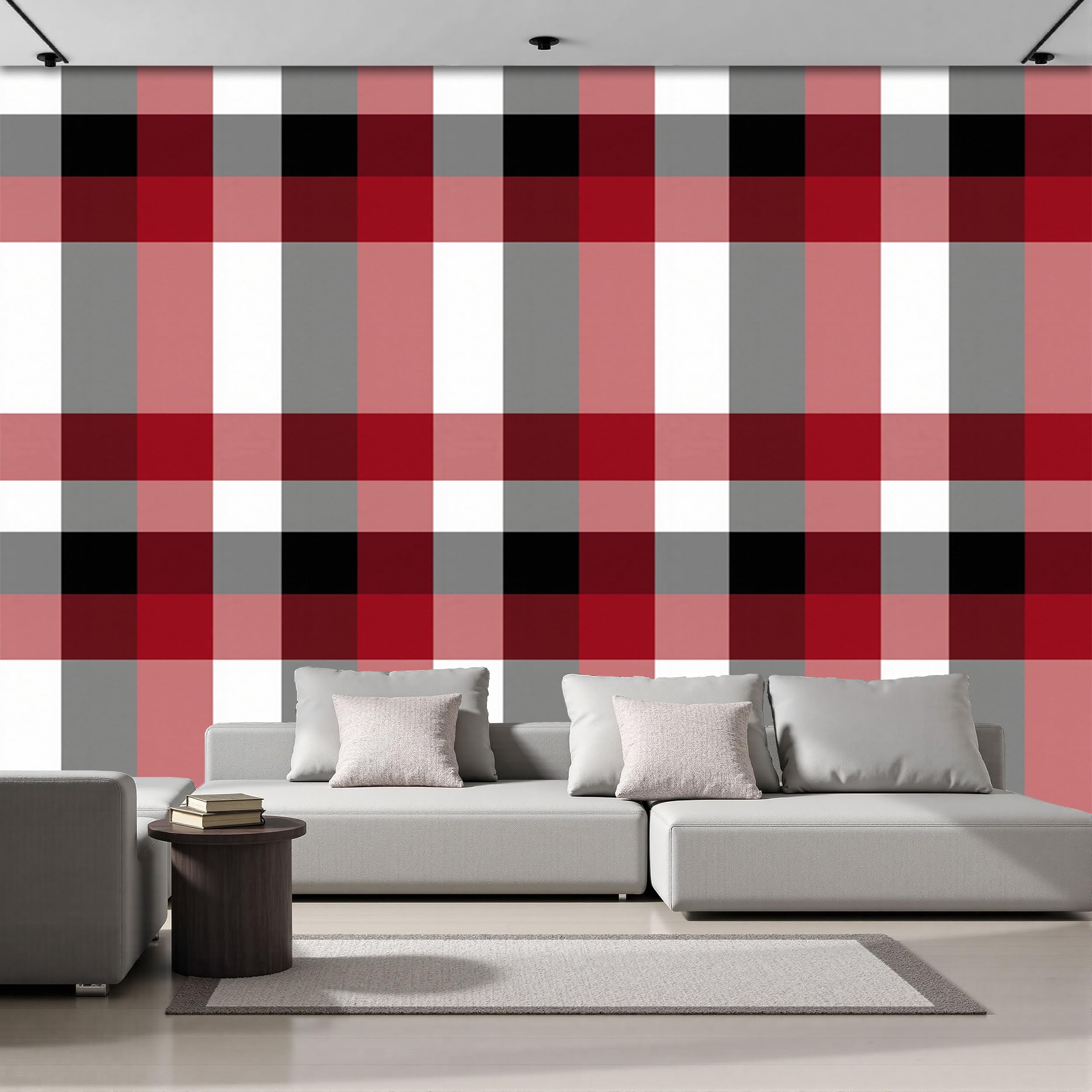 Papier peint photo non tissé effet 3D avec grille géométrique 300x210