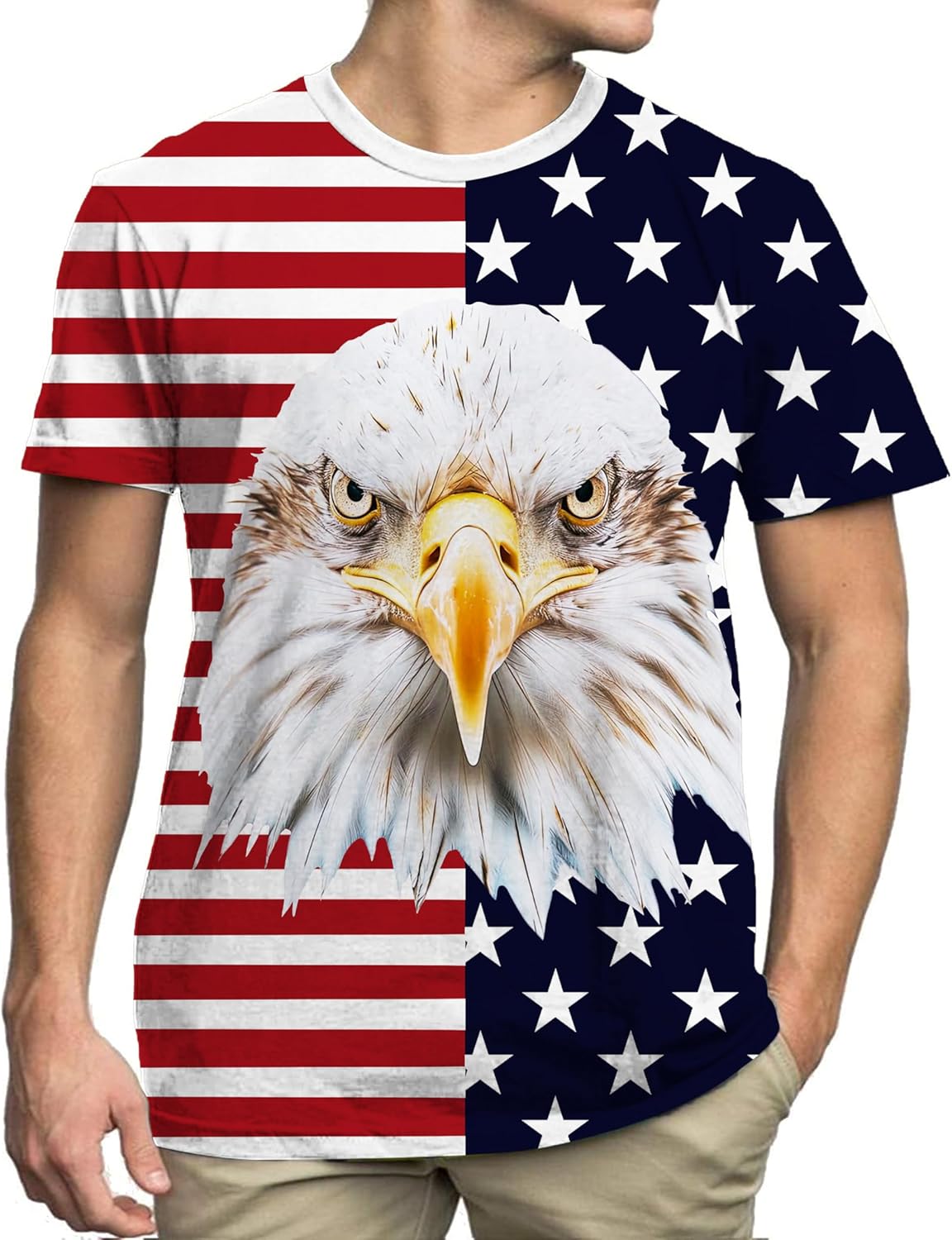 4th of July Shirts for Men American Flag Graphic We The People Tee Independence Day Outfits Patriotic Tshirt