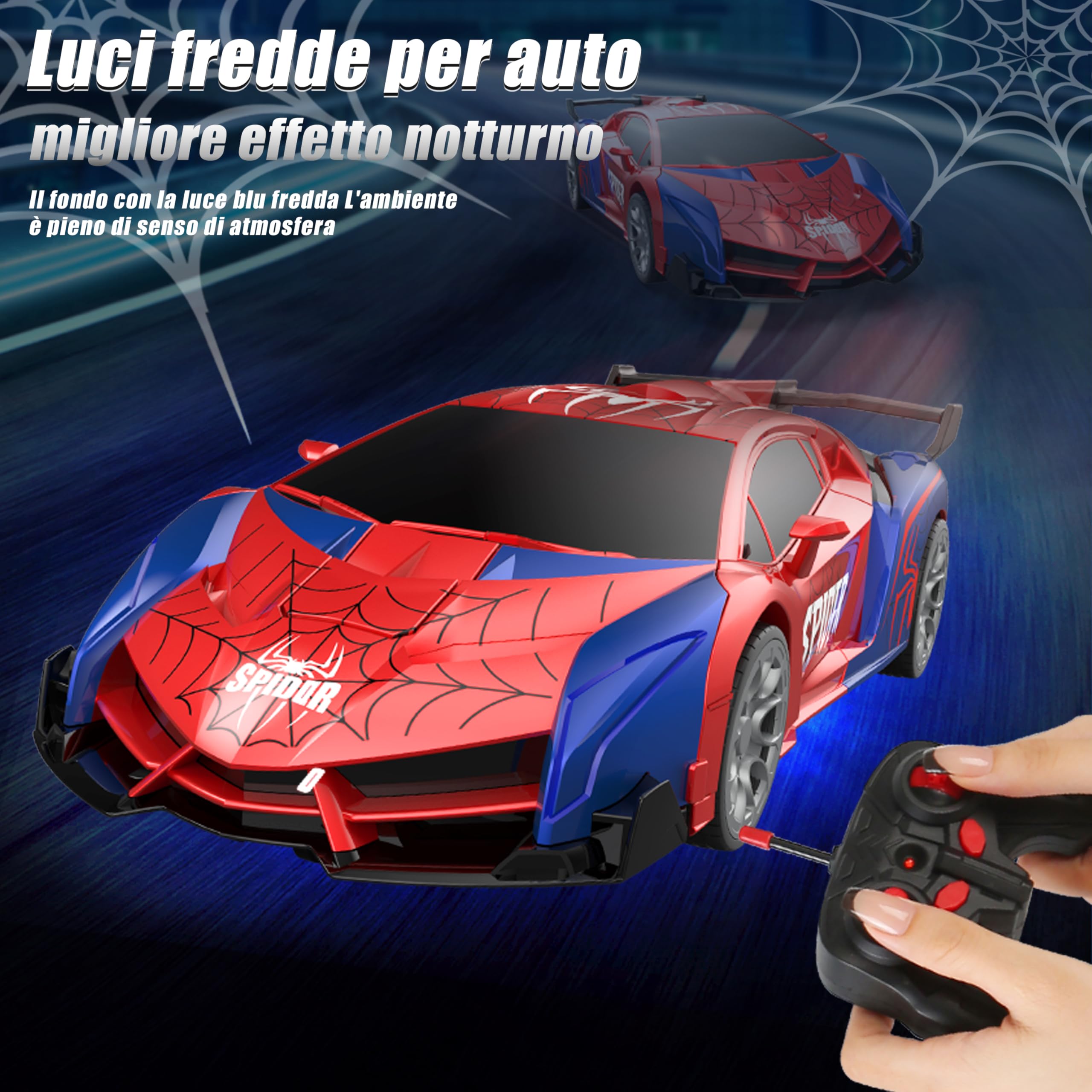 Herefun Macchina Telecomandata Robot, Macchina Giocattolo Telecomandata per Bambini 8+ Anni, Macchina Telecomandata Trasformabile in Robot, 2 in 1 Auto Telecomandata RC per Ragazzi e Ragazze Regalo