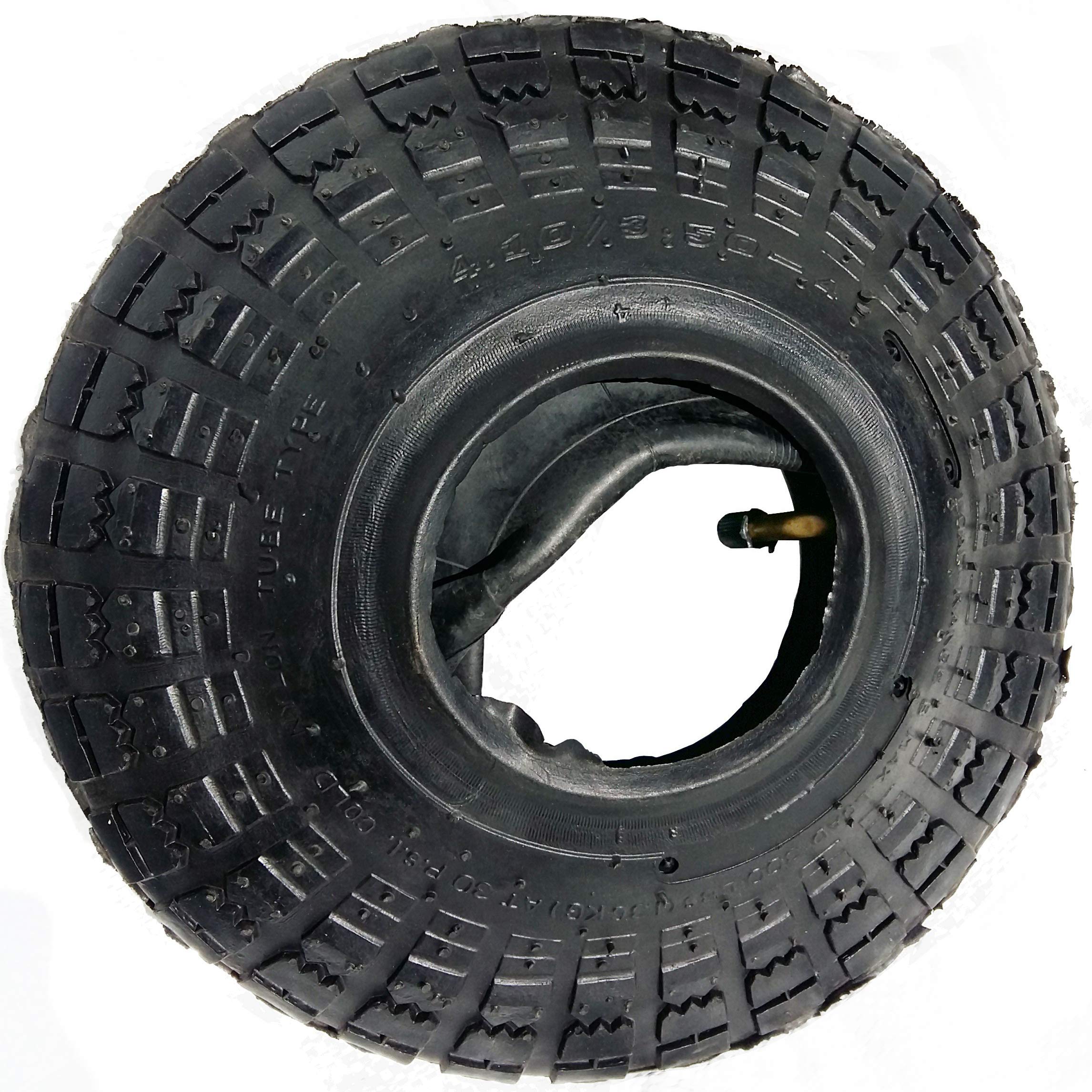 2 stuks binnenbanden van 4,10/3,50-4 inch met recht TR-13-ventiel, robuuste vervanging voor kruiwagens, tractoren, grasmaaiers, trolleys