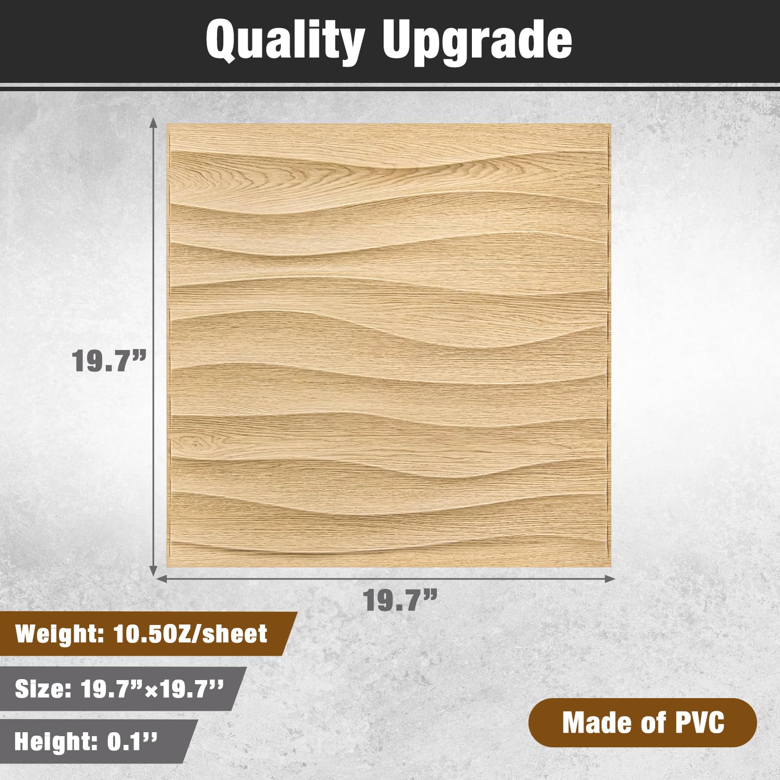 Amazon.com: Drydiet 18 Pcs 3D Wall Panels 19.7 x 19.7 Inch PVC