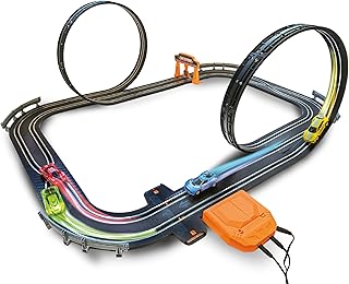 Slot Car Race Track Sets, Race Tracks for Kids Ages 4-8 | Race Car with 4 High Speed Cars, Electric Slot Car Race Track Sets, Remote Control Car, Gifts Toys for Boys