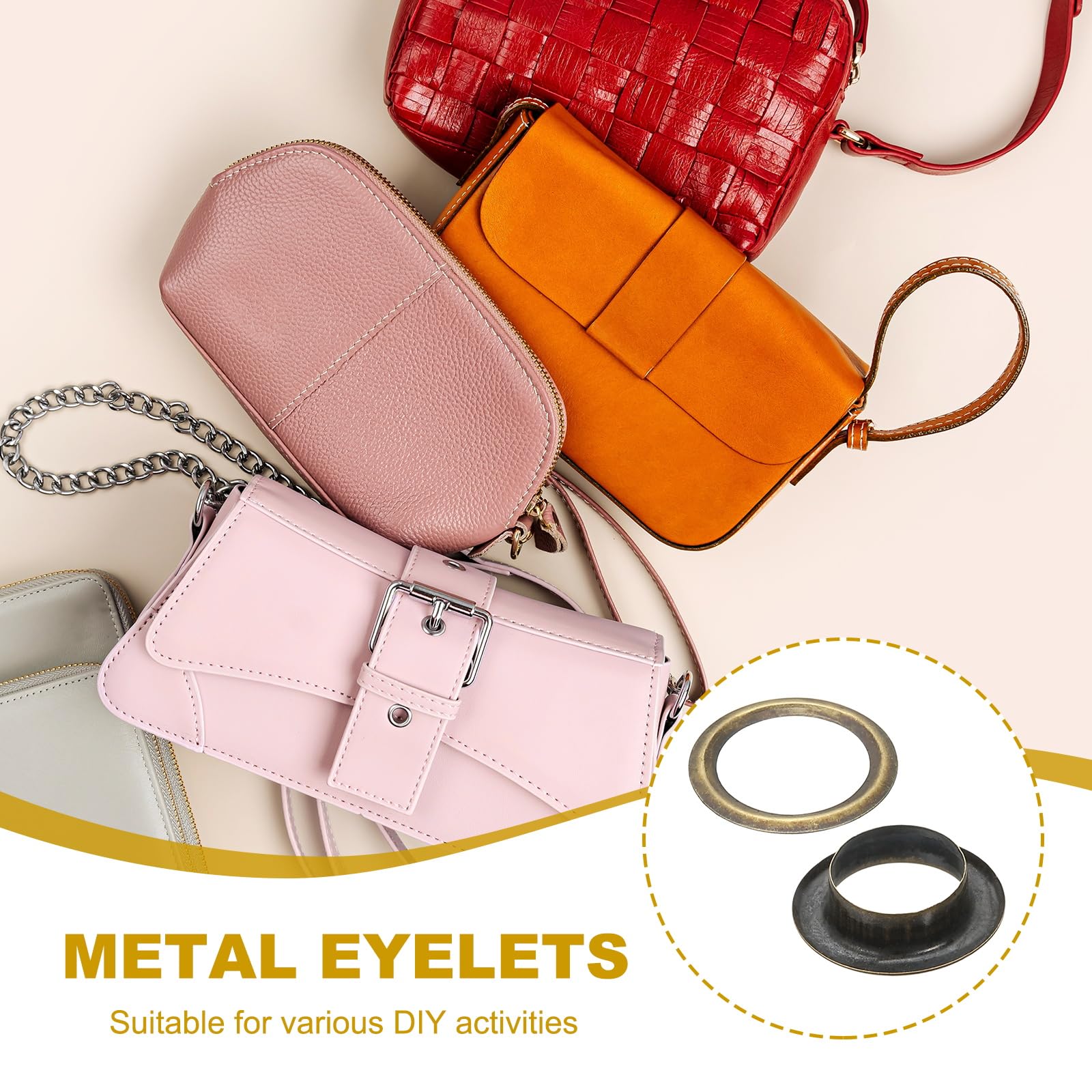 PATIKIL 8mm/5/16" Metal Eyelets - Image 4