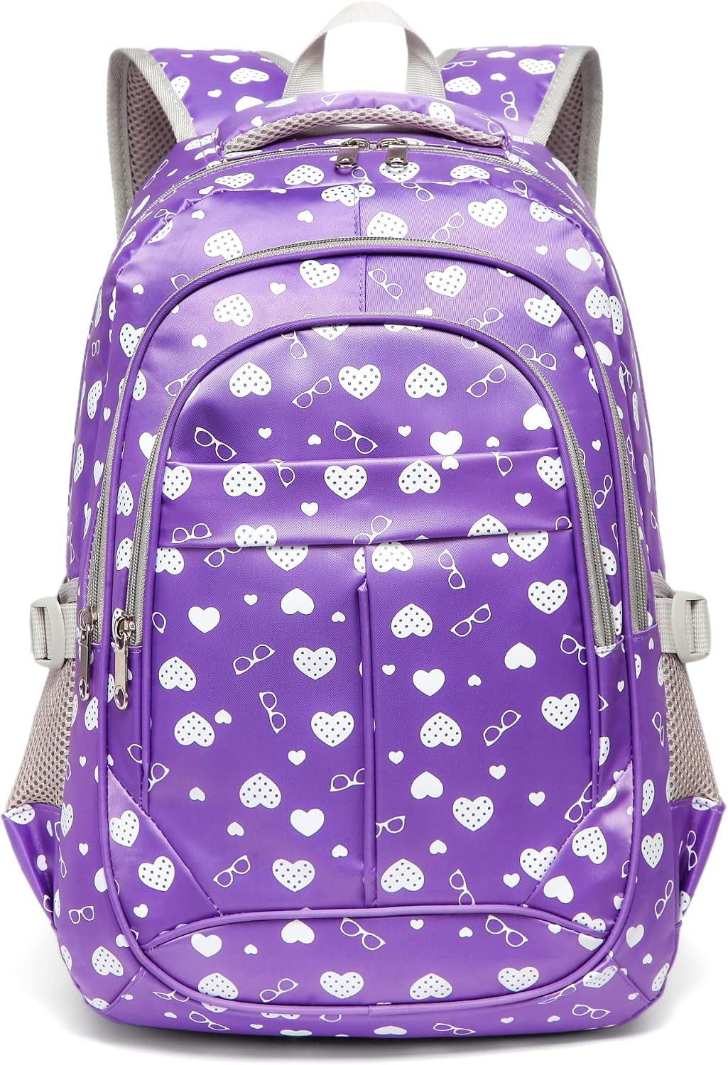 BLUEFAIRY Girls Elementary School Bag Kids Backpacks Cute Lightweight Bookbag for Student Children Waterproof Durable Gift Travel 17Inch (Purple)