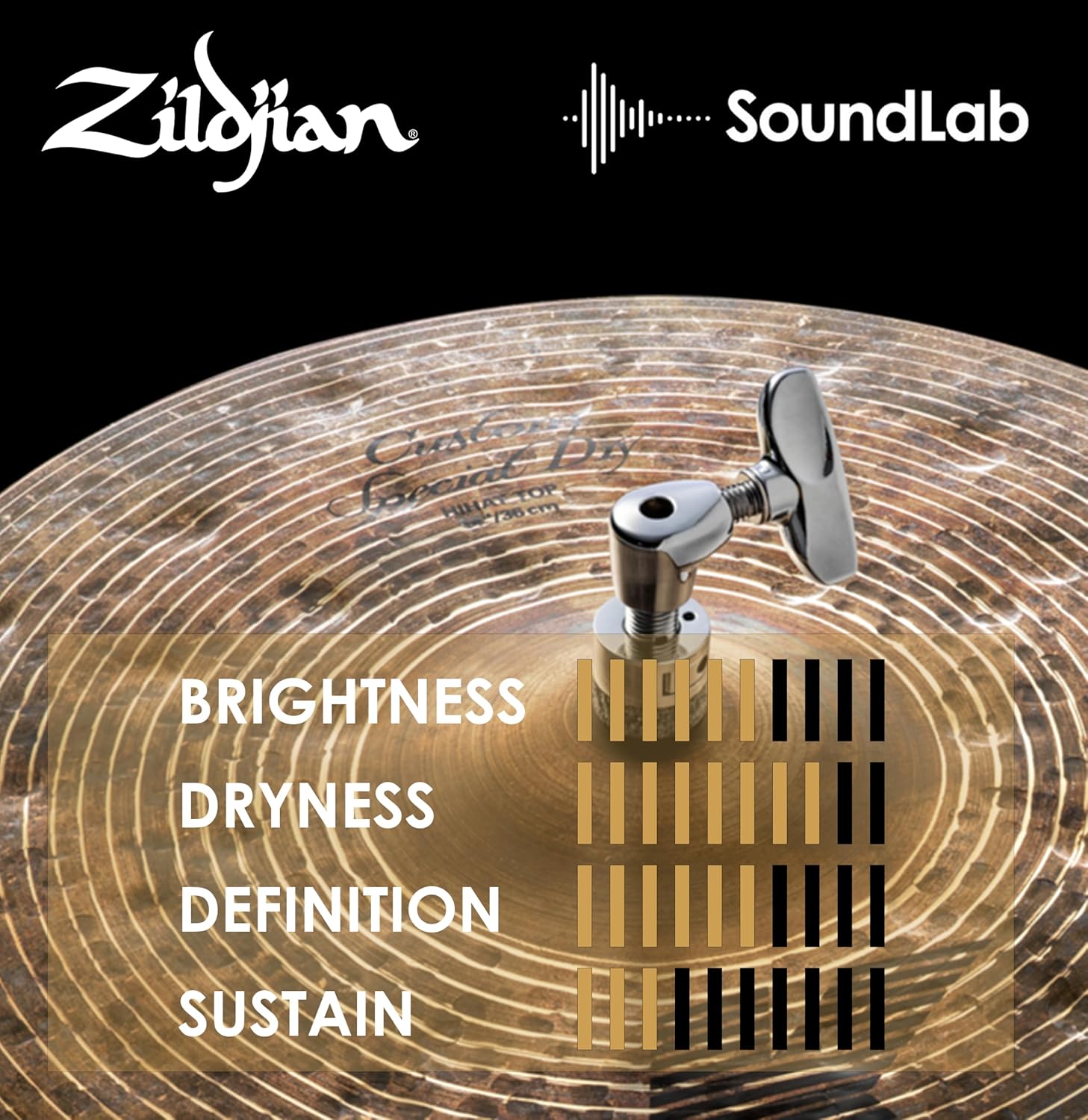 Avedis Zildjian Company 14 inch K Custom Special Dry Hi-hat Cymbals