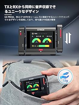 Amazon.co.jp: SYNCO G3PRO ワイヤレスピンマイクiPhone Androidカメラ
