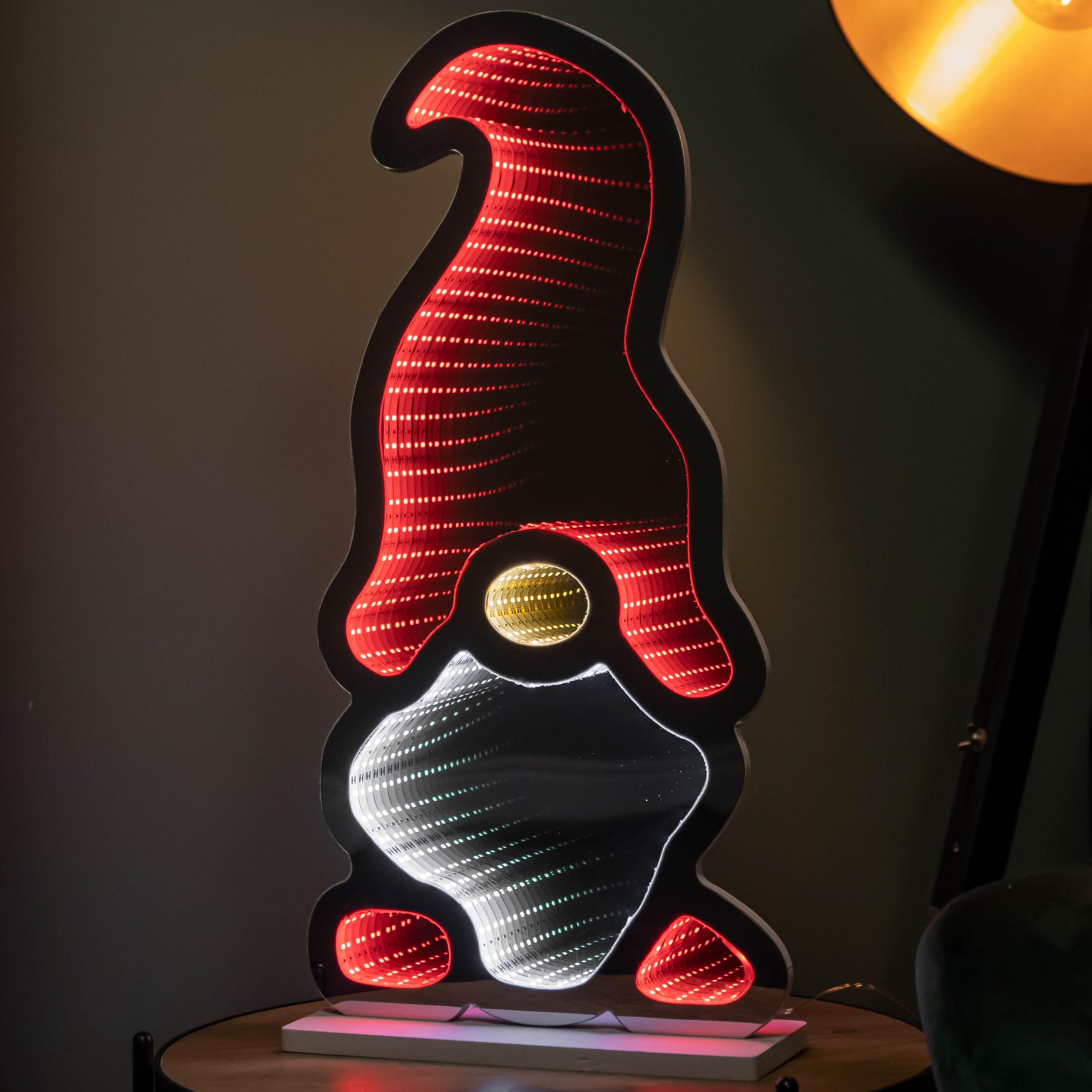 Samuel Alexander Light Up Christmas Gonk Infinity Decoration With Multi-Coloured Leds 60Cm