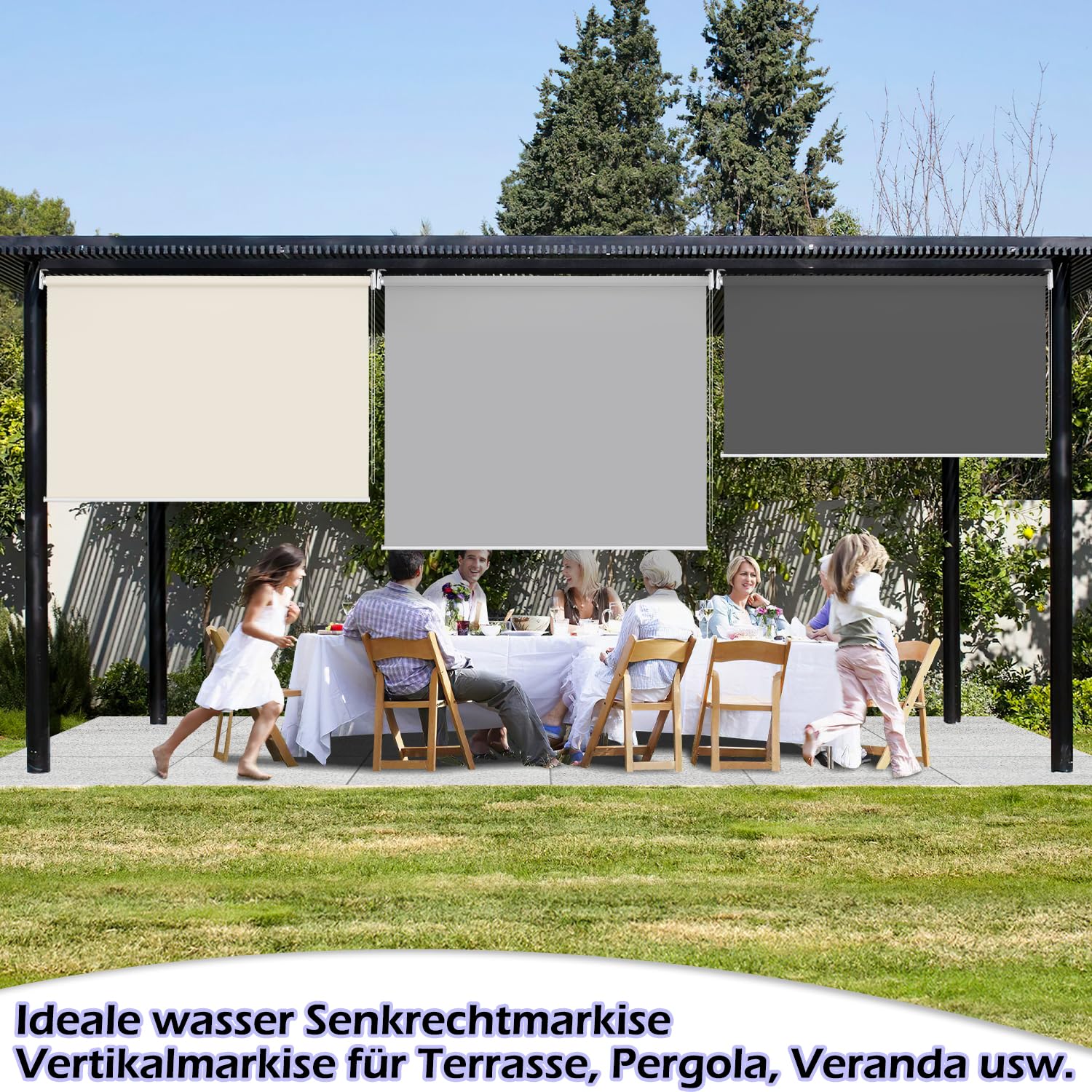 Store Banne Manuel 300 X 250 Cm Gris Store Extérieur Pour Montage Mural Protection Solaire Terrasse Jardin 94968384 Store Banne Manuel 300 X 250 Cm Gris Store Extérieur Pour Montage Mural Protection Solaire Terrasse Jardin 94968384