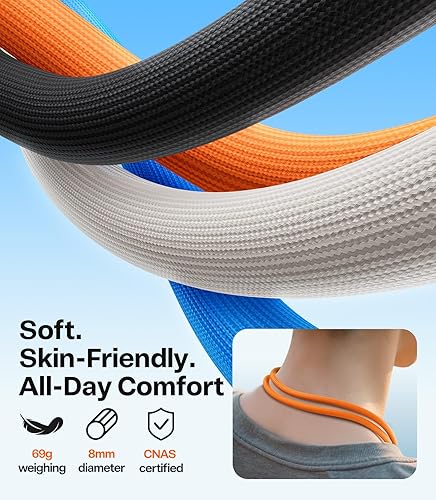 Miniatura 5 de TORRAS Cordón para teléfono con bucles colgantes, correa antirrobo ajustable para el cuello para iPhone 17 Pro, amigable con la piel, 2 lengüetas,