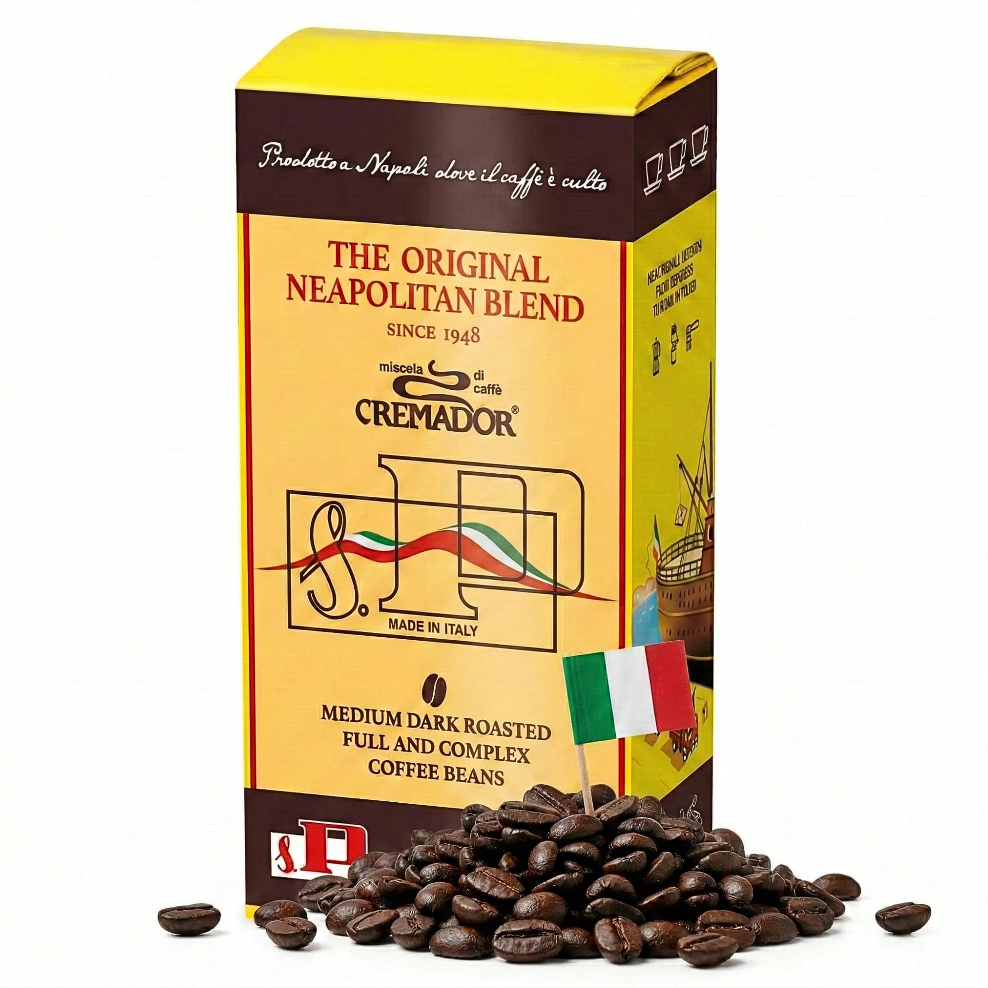 Amazon.com : Passalacqua Cremador Whole Bean Coffee – 70% Arabica