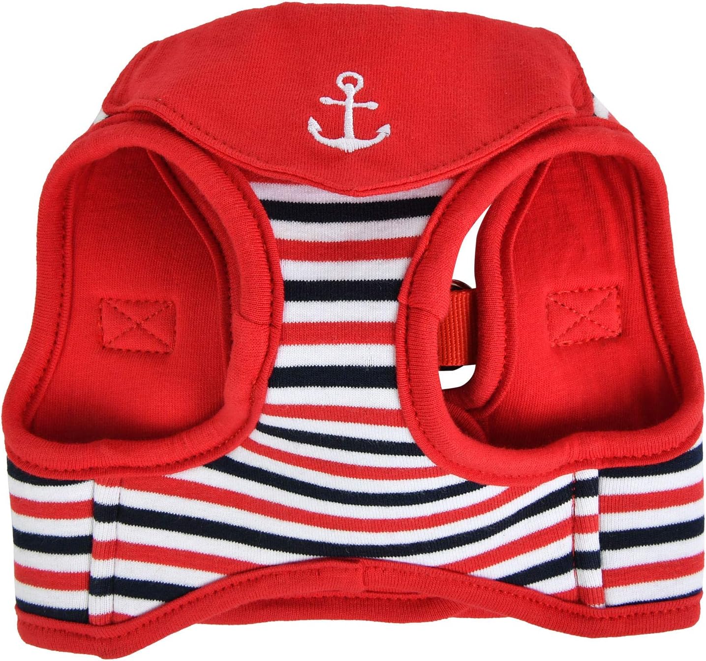 Puppia Seaman Harness B Dog Harness, Red, M