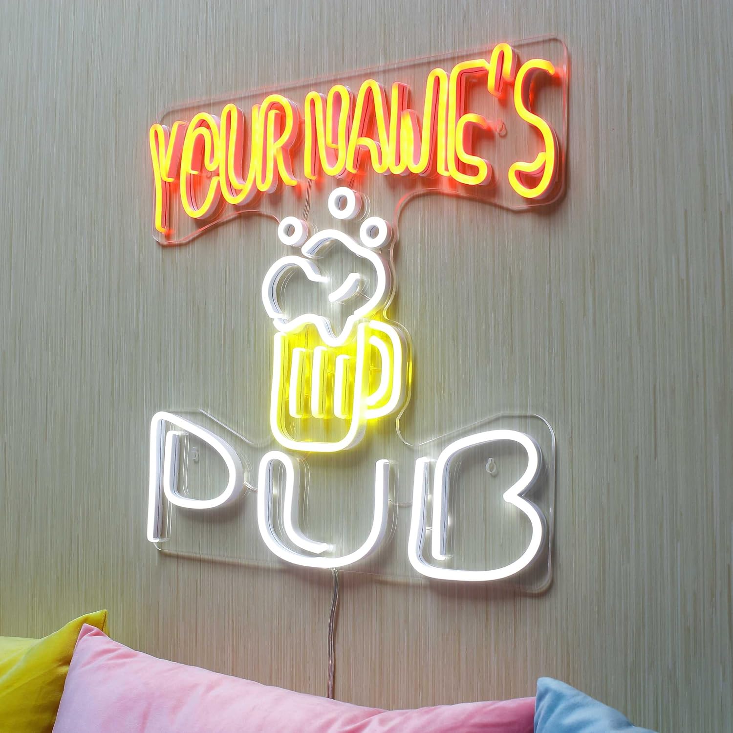 ADVPRO Neighborhood Pub Personalized Ultra-Bright LED Neon Sign - Multi-Color 1 - st16s55-fn-p0018-tm-m1