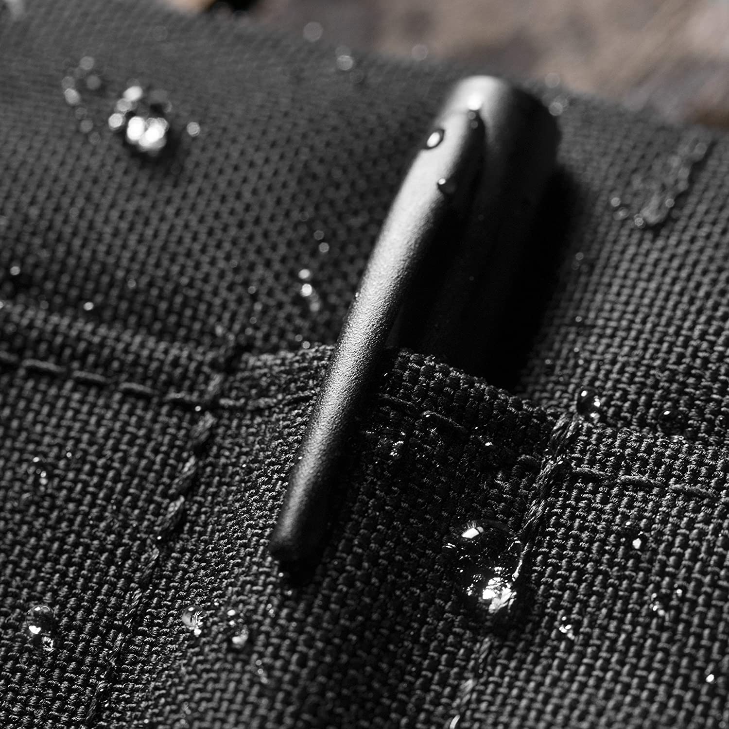 Rite in the Rain Wetterfestes Notizbuch-Set mit Spiralbindung, 7,6 x 12,7 cm, schwarzer Cordura-Einband, 7,6 x 12,7 cm, schwarzes Notizbuch und wetterfester Stift (Nr. 735B-KIT)