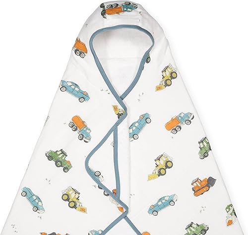 Miniatura 9 de Little Unicorn Toalla con capucha de muselina de algodón y rizo, tamaño más grande 1-6 años