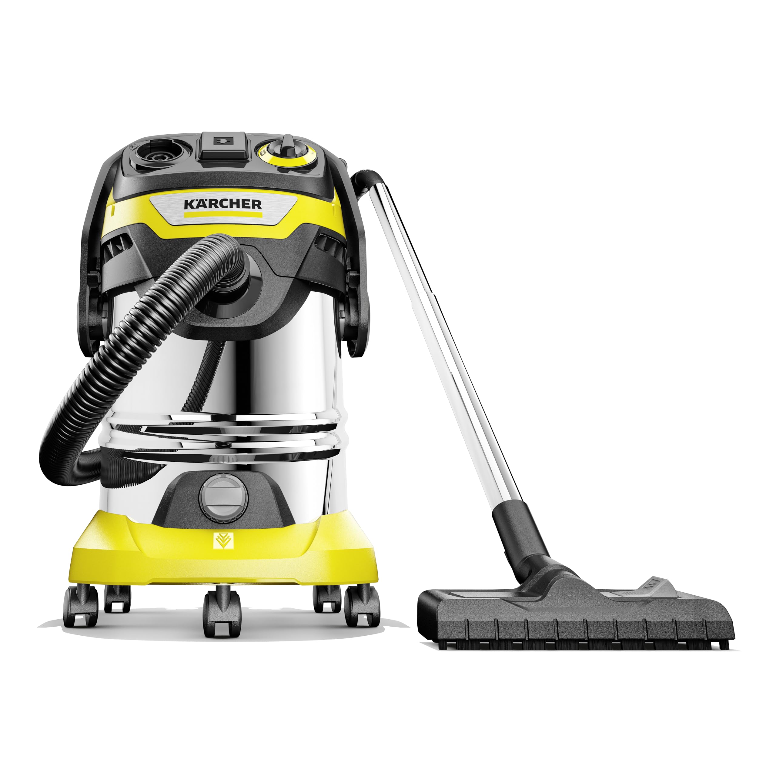 KÄRCHER Aspirateur Multifonction WD 6 P S V-30/6/22/T, Fonction Soufflerie, Puissance : 1300 W, Cuve : 30 l, Flexible : 2,2 m, avec Prise, Tube et Adaptateur pour Outils, Filtre, Suceur Sol/Fentes