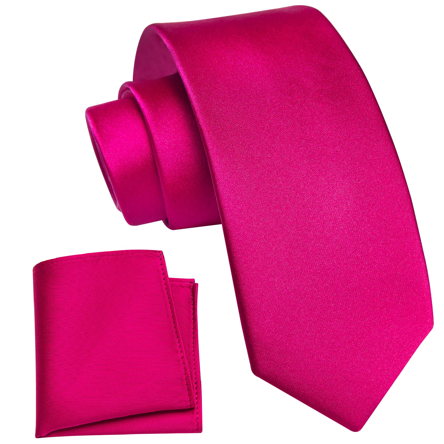 YourTies Boys Tie Silk Self Kids Necktie Pocket Square Set with Gift Box