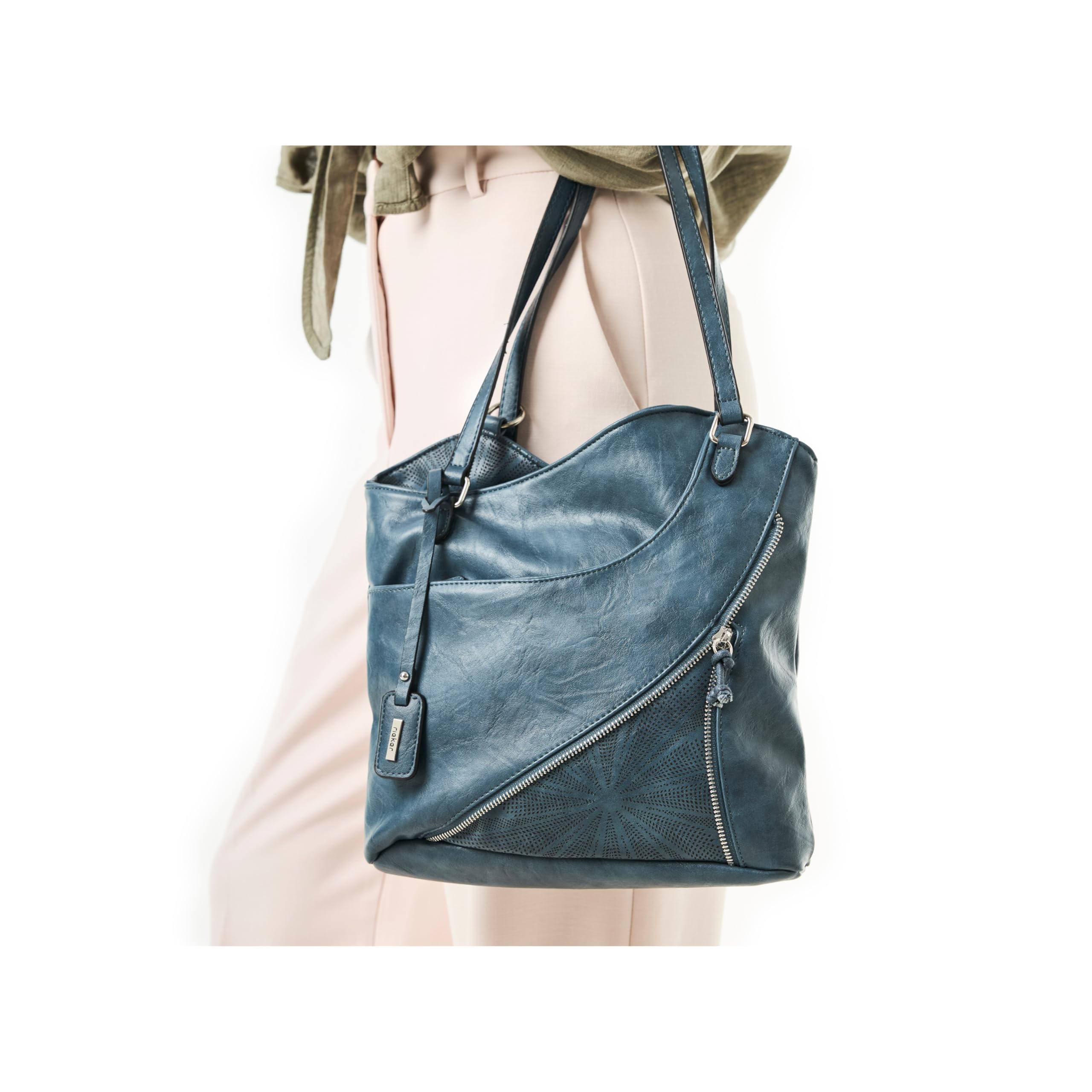 Rieker H1025-22 Damen Schultertasche Synthetik braun