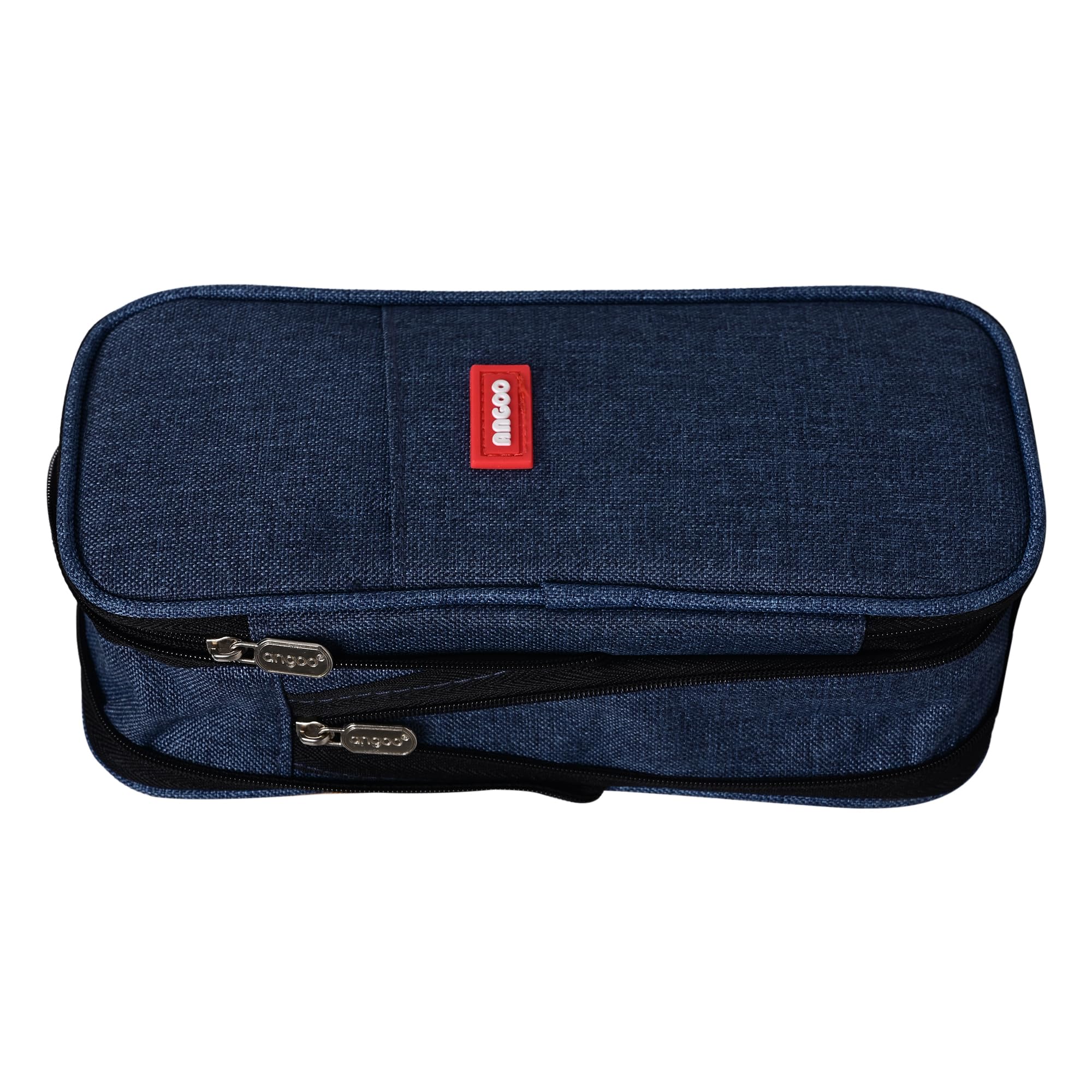 APRODA Nylon Large Space Pencil Case/ Pouch/ Box With Ample Space For Pen, Pencil, All Stationery Items For School College Office (Dark Blue) (B0CW26LB1X) Amazon Price History, Amazon Price Tracker