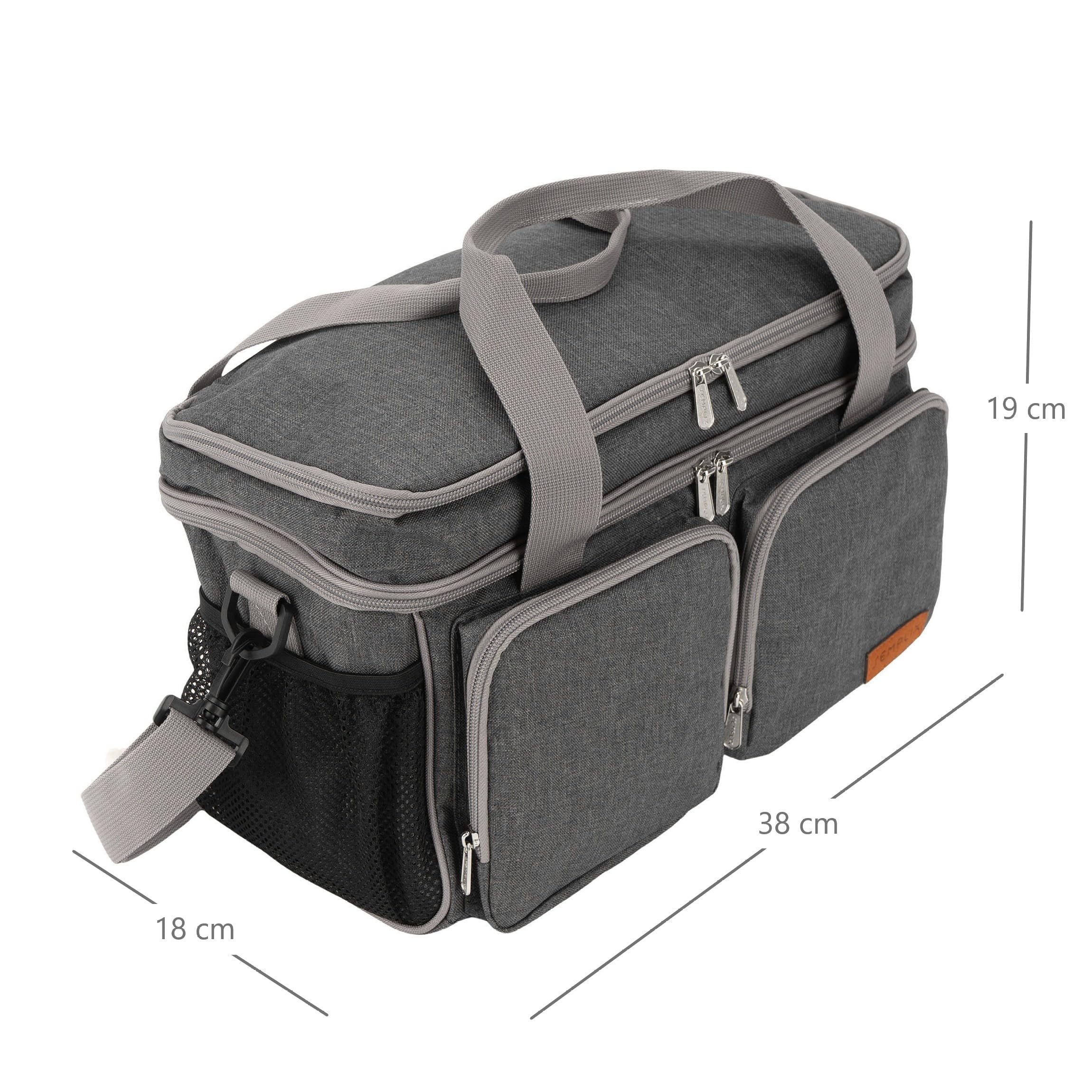 SEMPLIX Multifunktionstasche (38 x 18 x 19 cm) (grau)