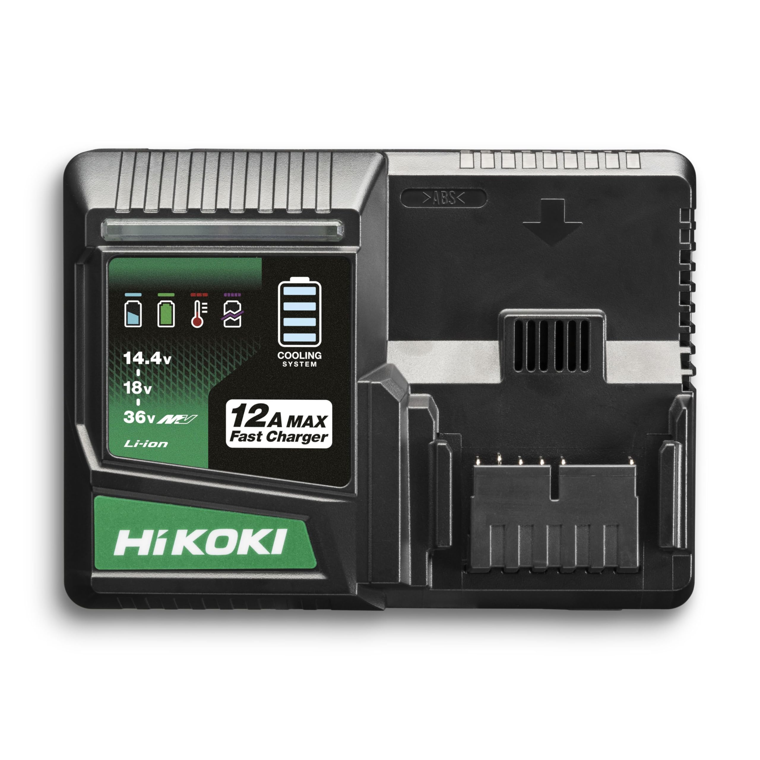 HiKOKI Multivoltios Powerpack Set – 2 x 36 V / 4.0 Ah & 18 V / 8.0 Ah Baterías + Cargador Rápido – Potente, Eficiente, Duradero – Ideal para Herramientas Profesionales