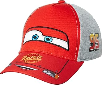 Disney boys Cars Lightning Mcqueen Character Cotton Baseball Cap