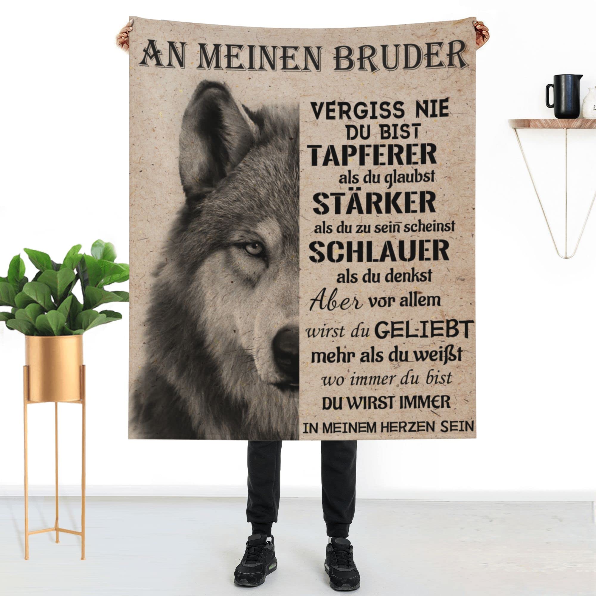 PJLJC Kuscheldecke Für Bruder – Flauschige Flanell Decke 150x220 Cm, Geschenkidee