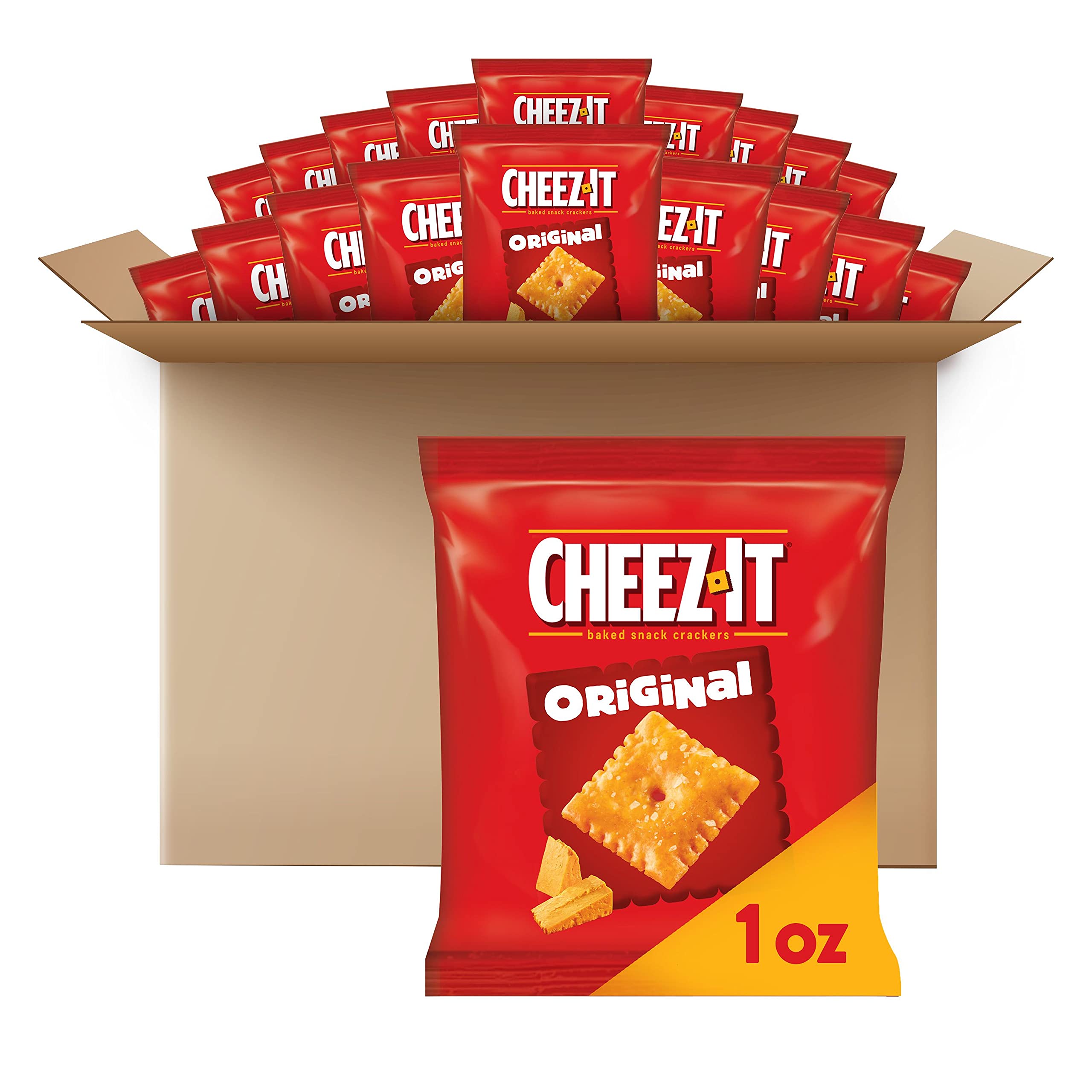 Buy CheezIt Baked Snack Cheese Crackers, Original, School Lunch Snacks
