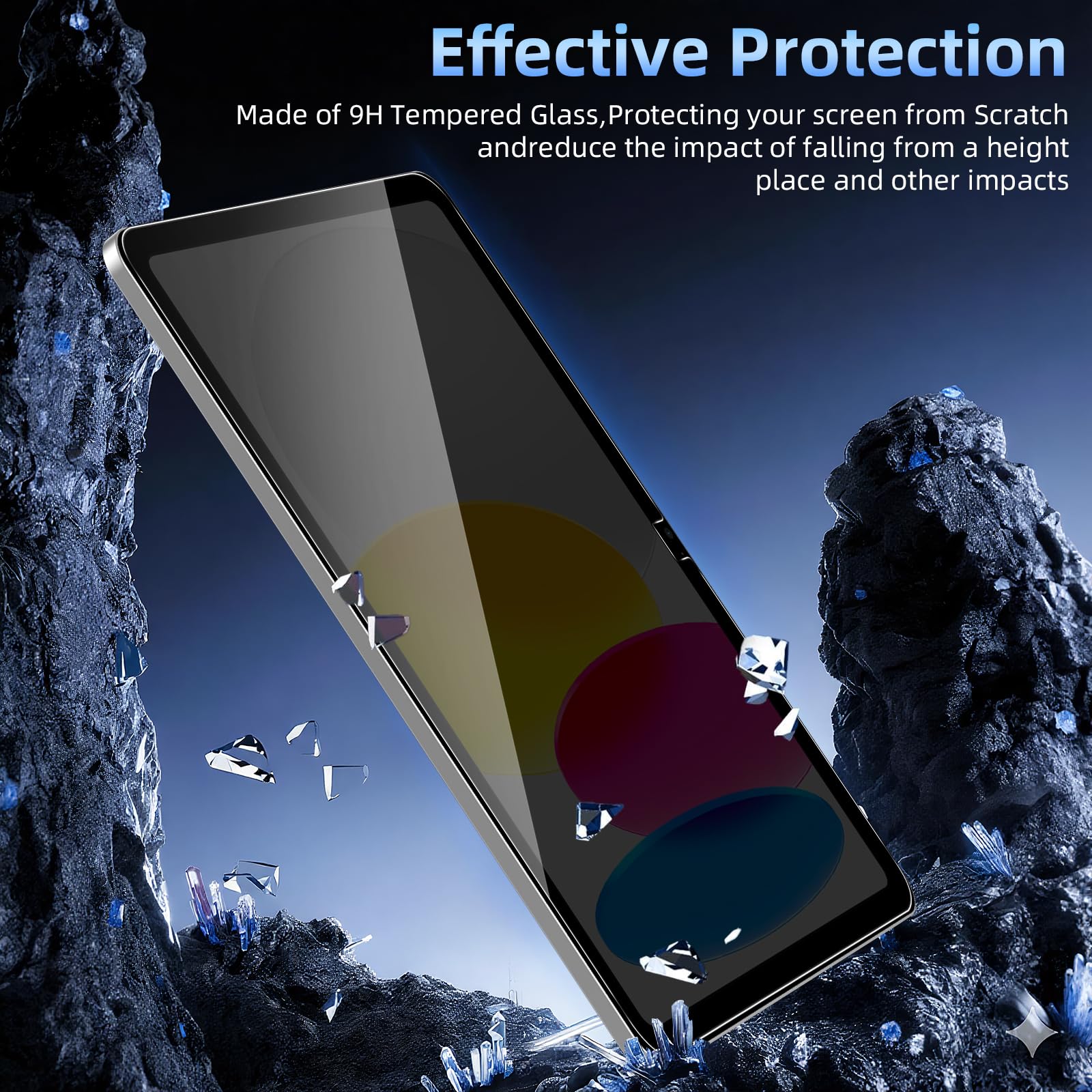 ZhuoFan Privacy Pellicola Protettiva per iPad (A16) 11a/10a Generazione (2025/2022), Vetro Temperato 9H HD AntiSpy, Pacco da 1