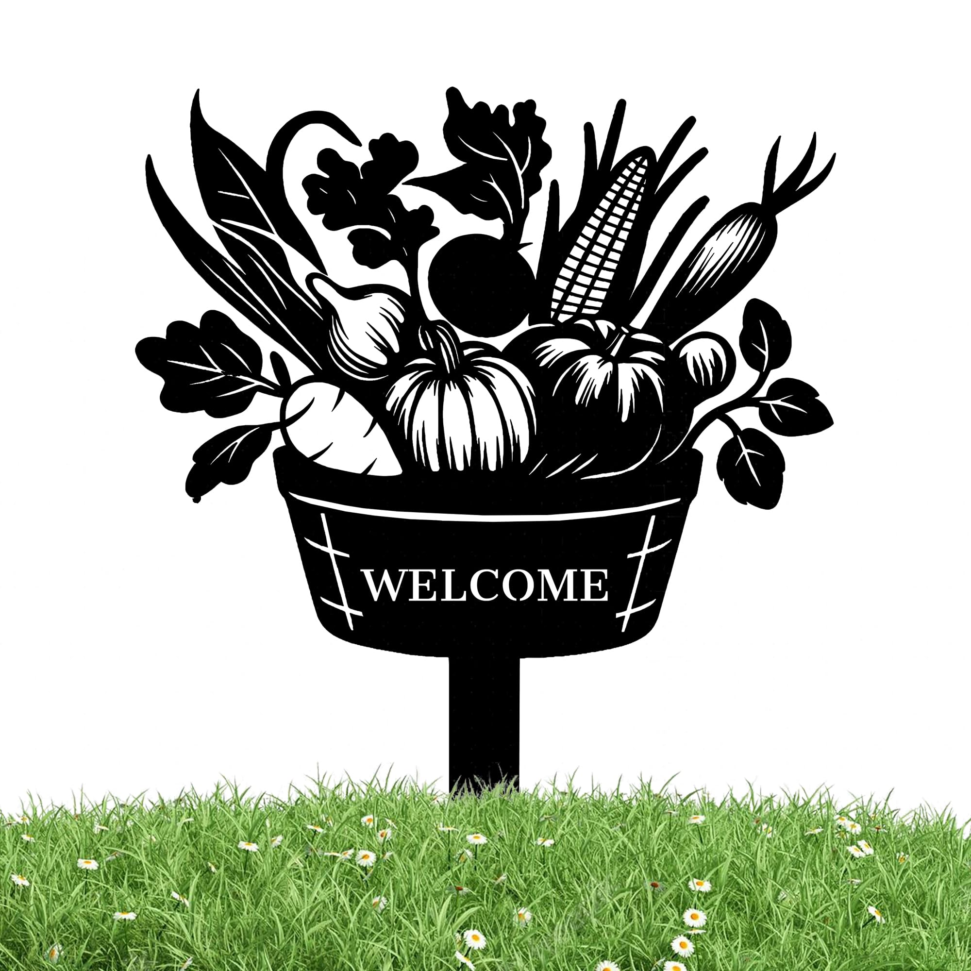 SJZUISL Personalized Garden Stake Metal Sign, Custom Garden Sign for Outside Gardening Gifts, Personalised Street Sign with Stake, House Address Numbers for Lawn