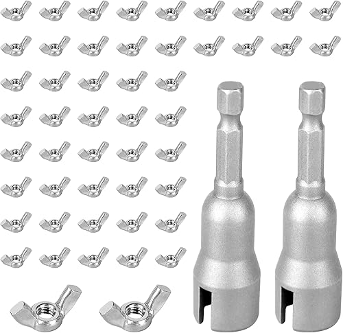 Juego de brocas de tuerca de ala, destornillador de tuerca de huracán, juego de herramientas de llaves de zócalo, piezas de broca de tuerca de ala