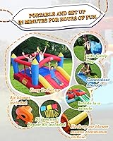 Vista 2 de Action Air Casa inflable para saltar para niños, Rojo