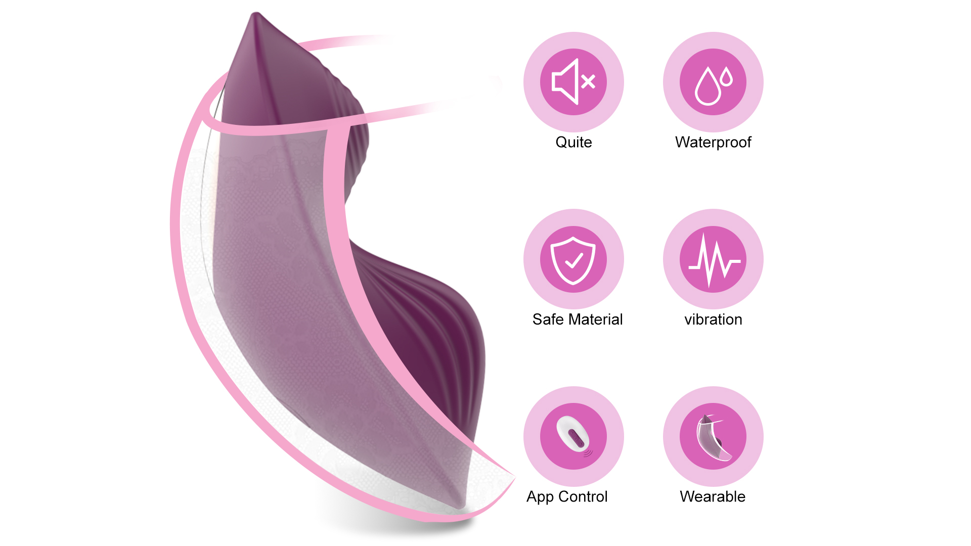 App Remote Control Wearable Panty Vibrator on Amazon Live