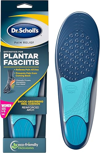 Dr. Scholl's Alivio del dolor para fascitis plantar ortopédicos clínicamente probados, alivio y prevención del dolor de fascitis plantar para,