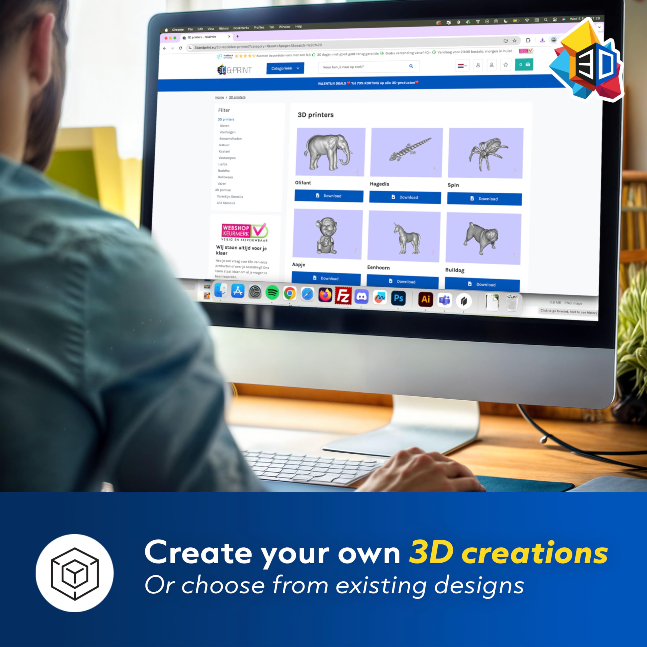 Silvergear® Impresora 3D con Filamento | Impresora 3D Alta Precisión con Superficie de Impresión Magnética Extraíble | Mini Impresora 3D para Principiantes Ligera y Portátil | Kit de Montaje Rápido