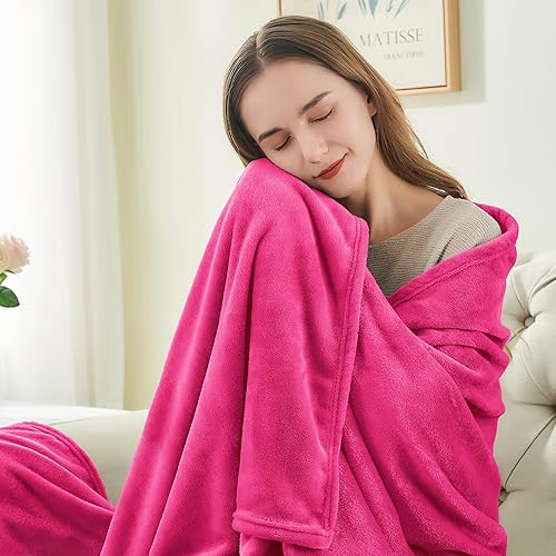 Miniatura 374 de BEDELITE Fleece Blanket White Throw Blanket for Couch & Bed, Luxury Plush Cozy Fuzzy Blanket 50" x 60", Super Soft Warm Lightweight Throw Blanket
