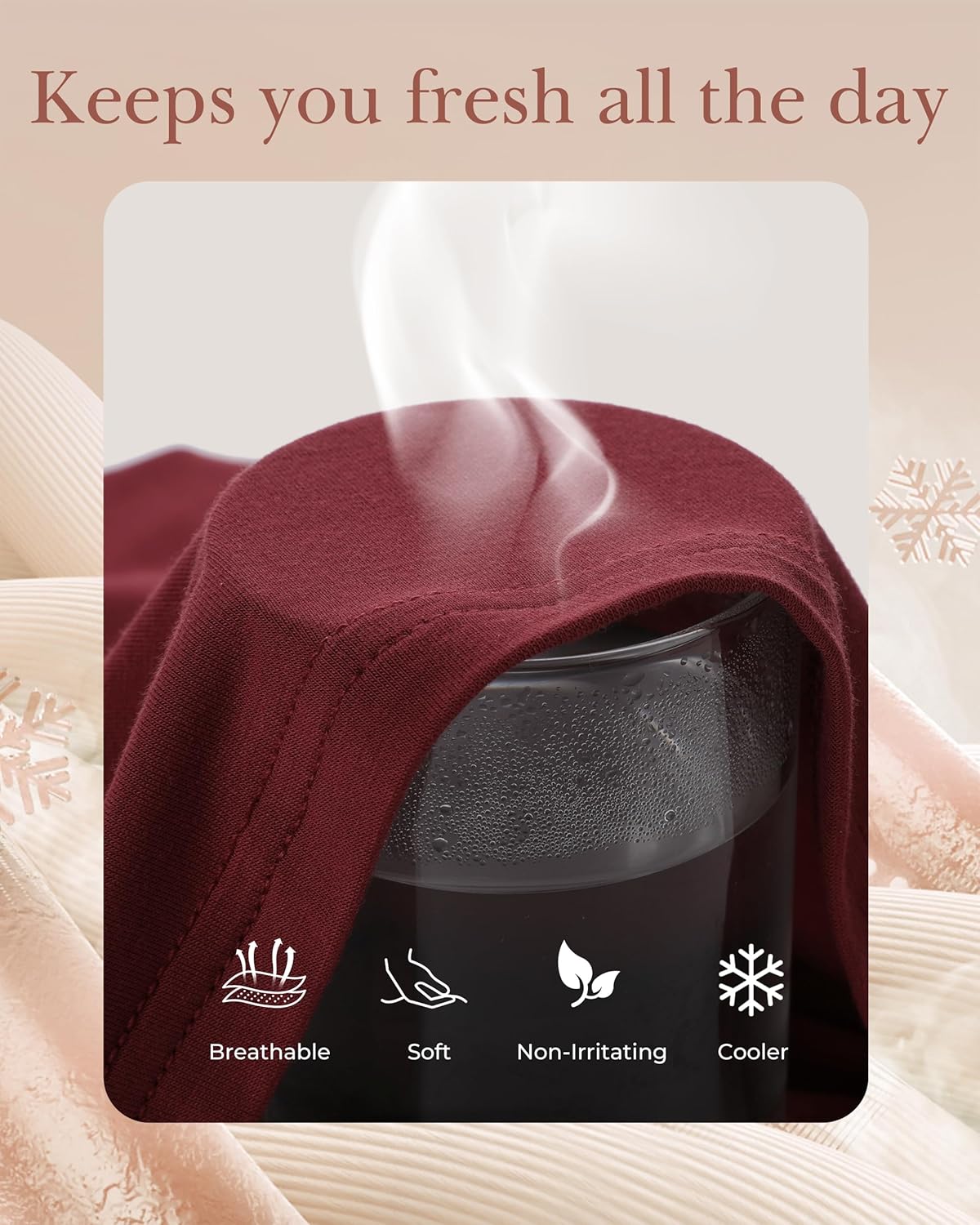 BAMBOO COOL Women's Basic Lingerie Camisole Tank with Adjustable Spaghetti Strap Cute Undershirt 3/4 Pack - Image 3