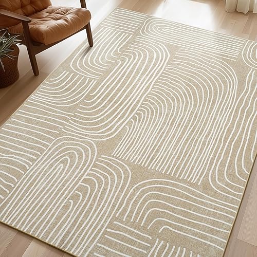 Miniatura 201 de Phantoscope Vintage Collection - Alfombra de área de 8 x 10 pies, alfombra grande para sala de estar, lavable, bohemio, antideslizante