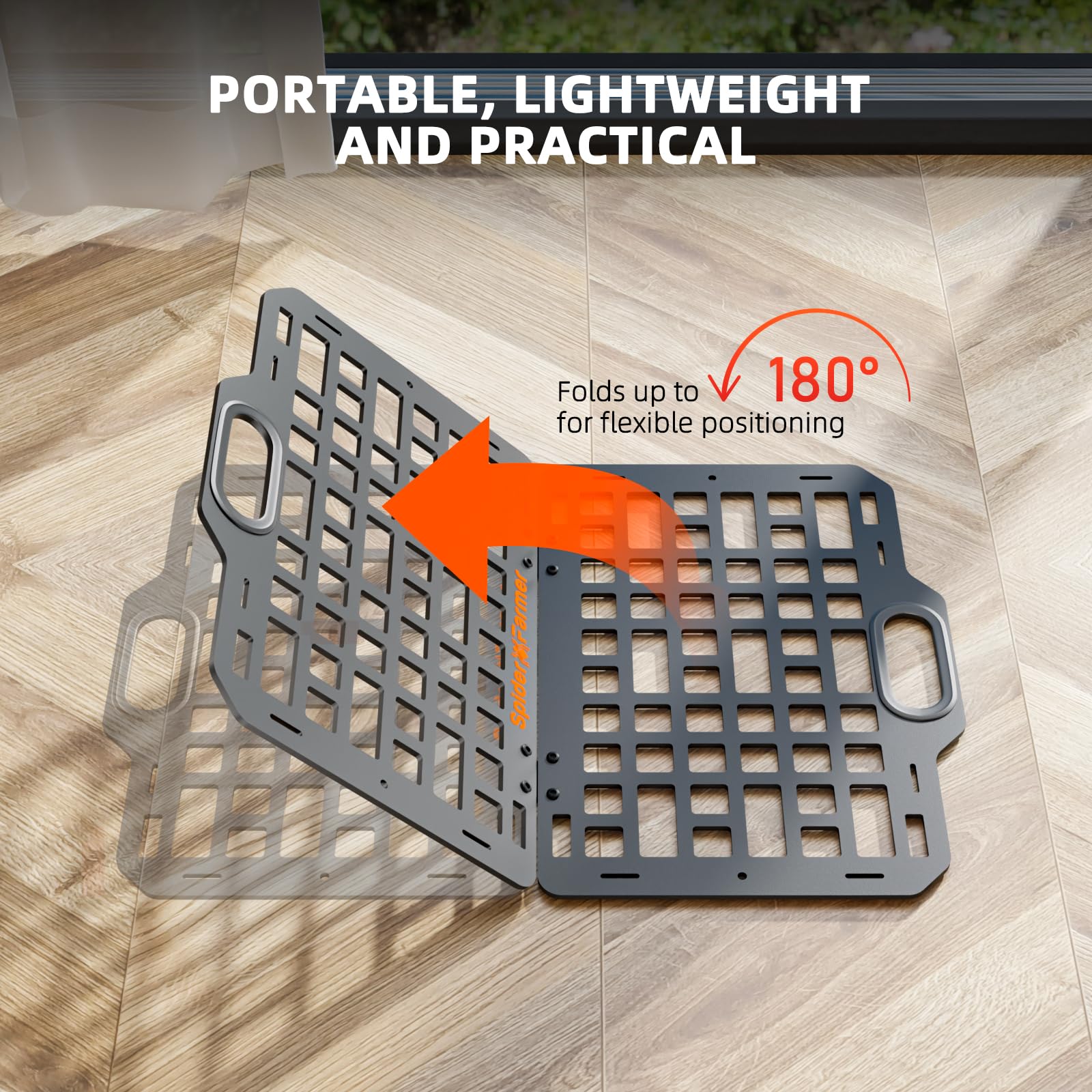 Spider Farmer Grow Tent Gear Board, 2026 Nuovo sistema di gestione delle attrezzature e dei cavi pieghevole e resistente, organizer per pannelli di montaggio in acciaio per GGS Smart System, ciabatta