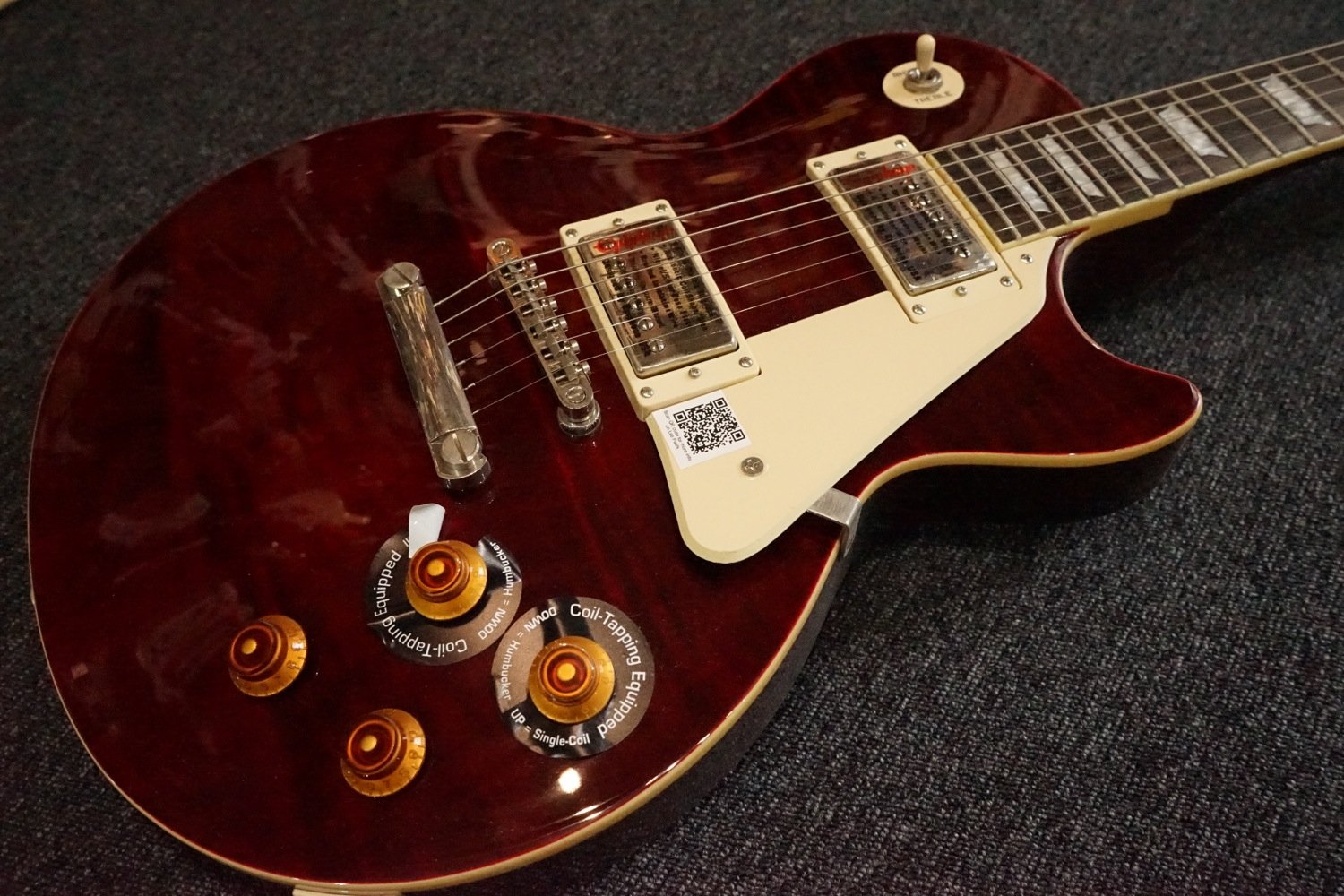 Epiphone Les Paul Standart Plus Top Pro Elektro Gitar (Wine Red