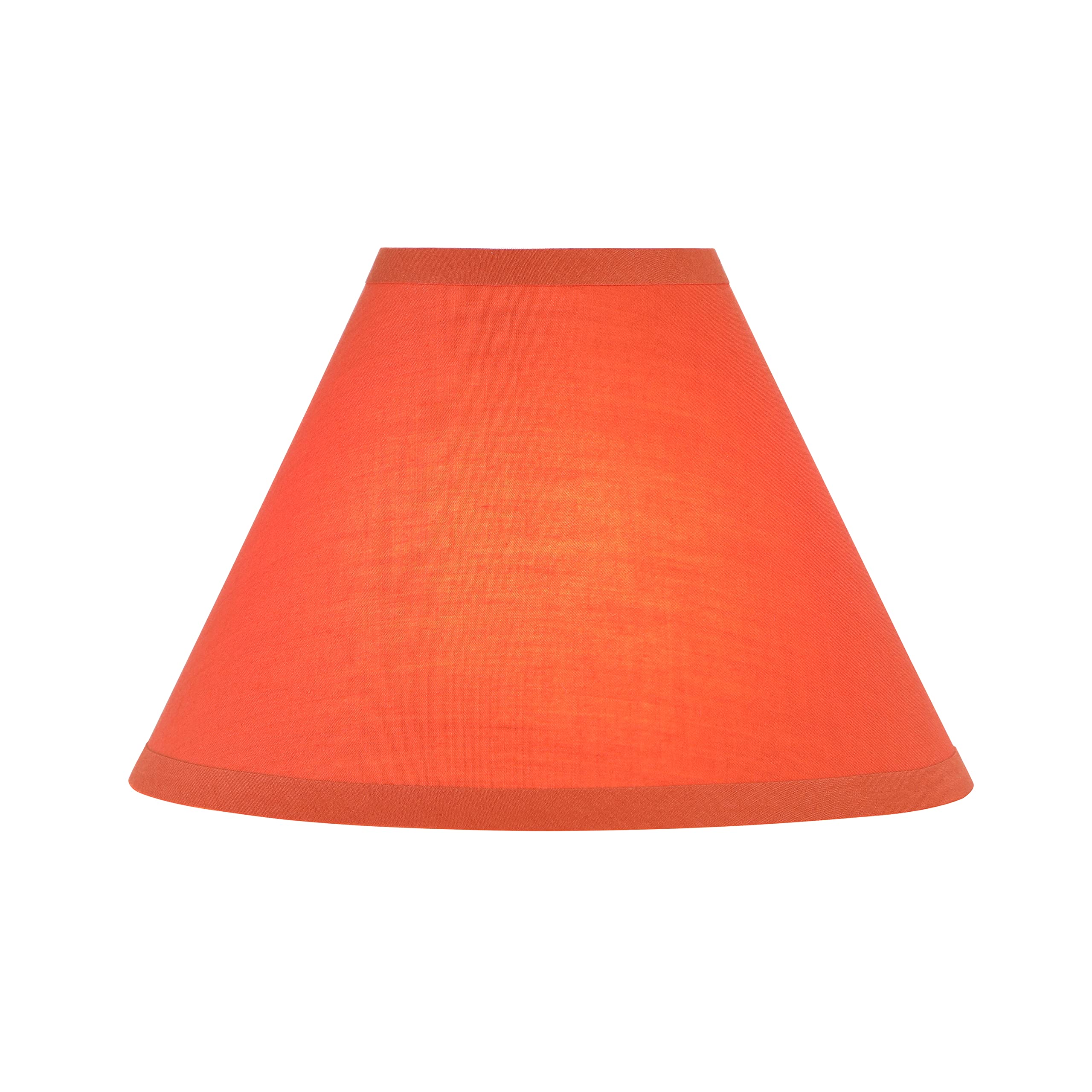 Aspen Creative 58765, Empire Uno Lamp Shade, Indian Red, 4" Top x 10" Bottom x 7" Slant Height, Slip UNO 33mm