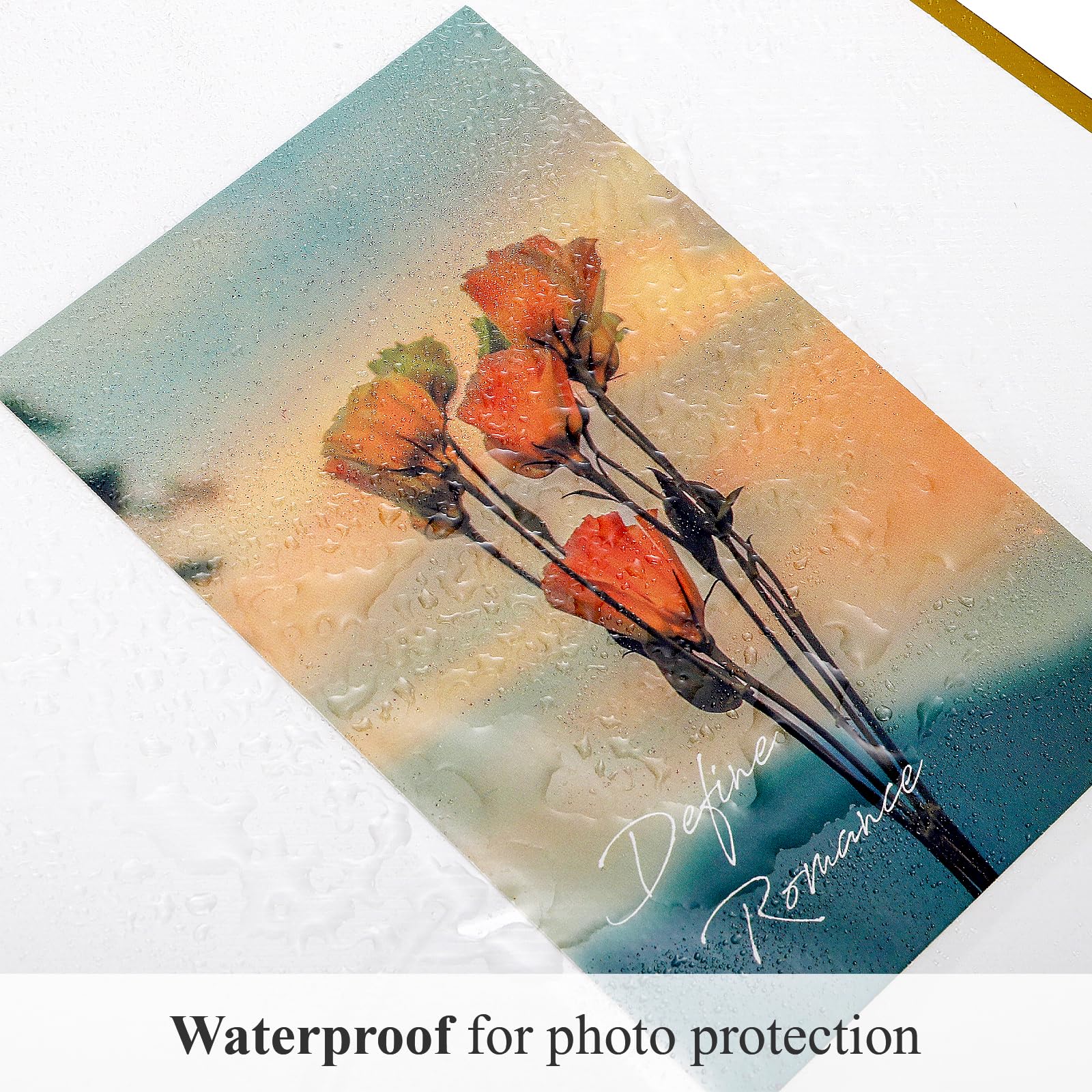 Elsjoy 100 hojas de 200 páginas de recambio de álbum de fotos de 11 x 9 pulgadas, páginas autoadhesivas de doble cara para carpeta de 3 anillas, para fotos de 2 x 3, 4 x 6, 5 x 7, 8 x 10 pulgadas