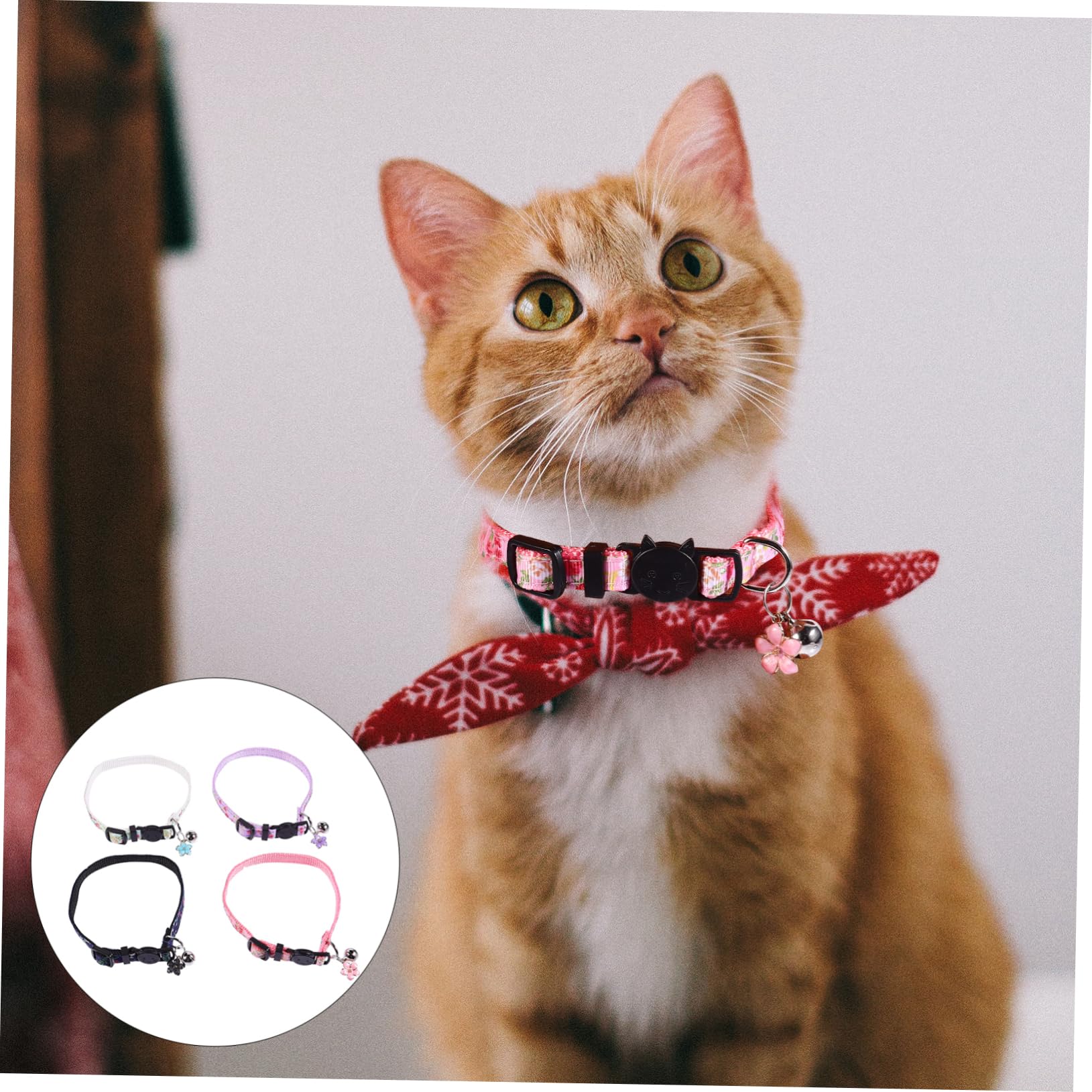 Happyyami 12piezas Collar Floral para Gatos Diseño y Accesorio De Cuello para Mascotas para Fiestas y Ocasiones Especiales