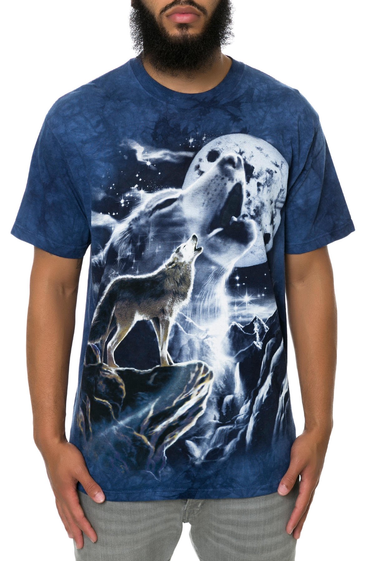 The MountainMens Wolf Spirit Moon Short Sleeve T-Shirt