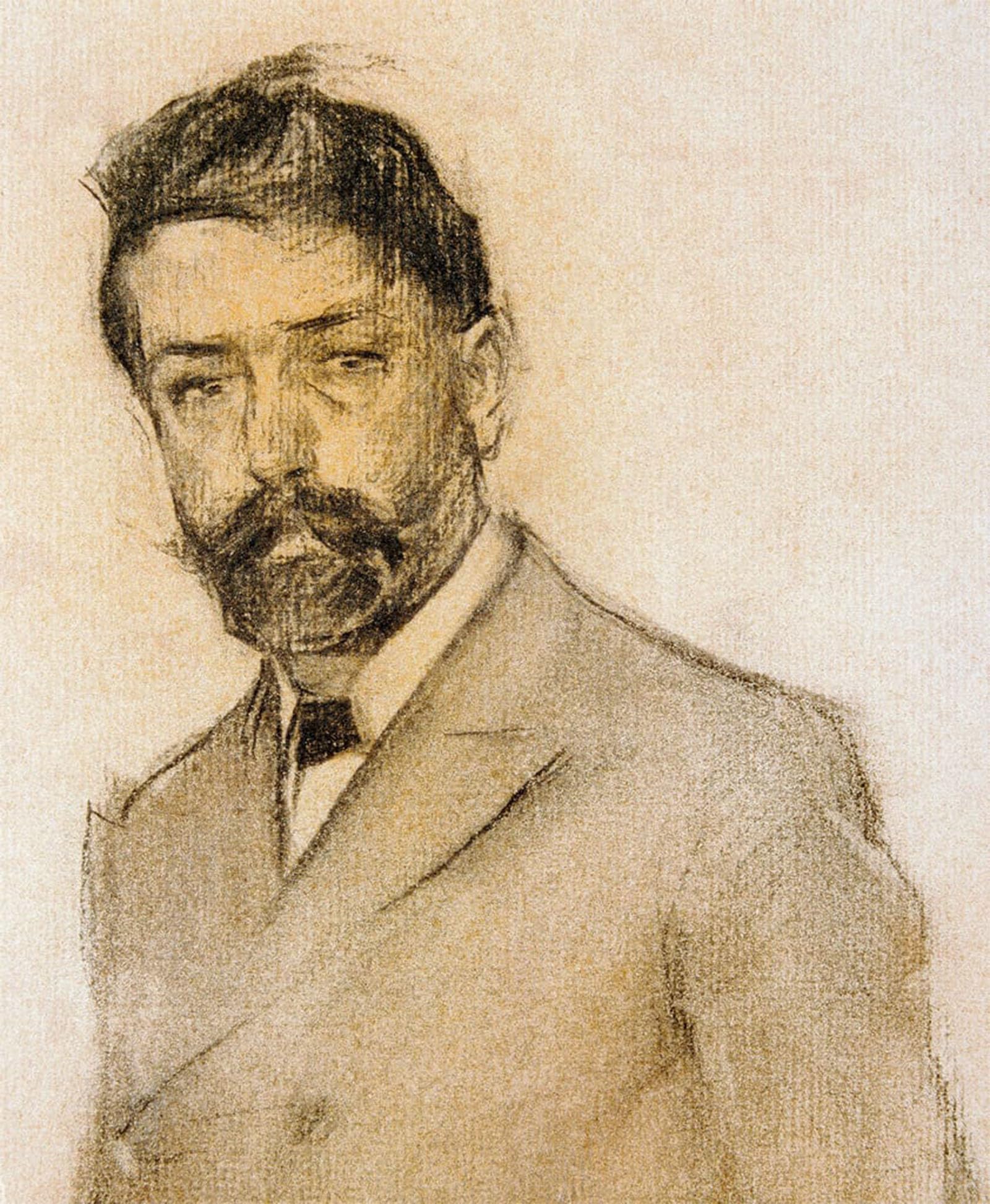 POSTERIIk Famous Animal Posters Vintage Picture Portrait of the Lluis Graner by Ramon Casas I Carbo Modern Wall Decor for Home Decor 60x90cm