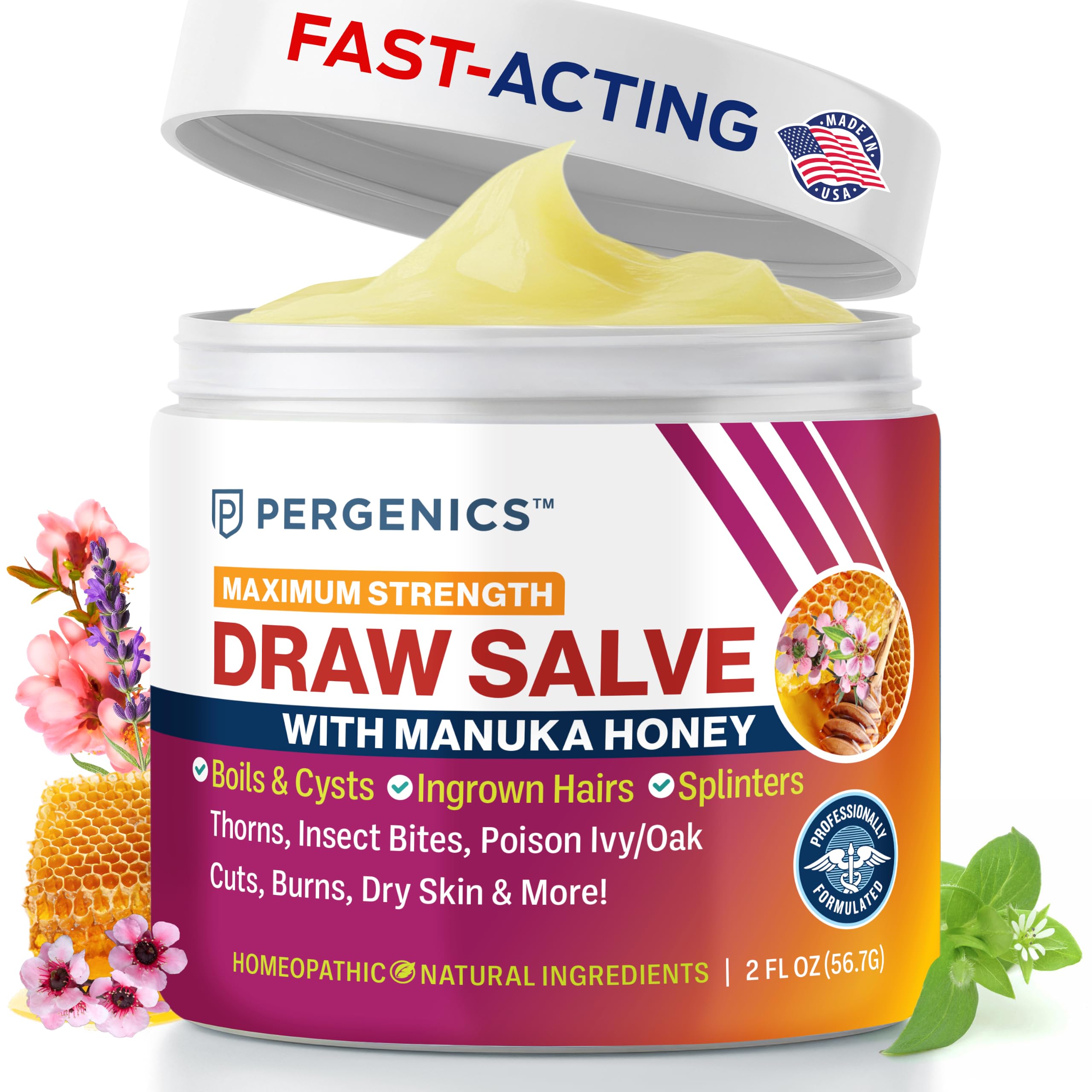 Pergenics Manuka Honey Draw Salve
