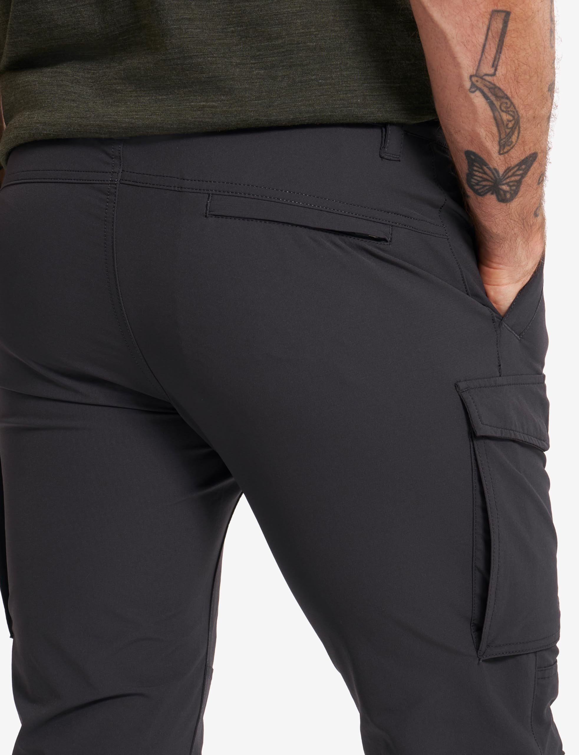 RevolutionRace Adventure Cargo Stretch Pants da Uomo, Pantaloni da Trekking per Tutte Le attività All'aperto